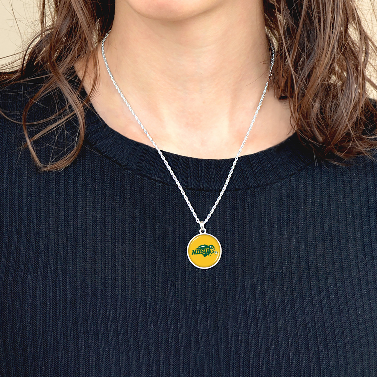 North Dakota State Bison Necklace- Leah