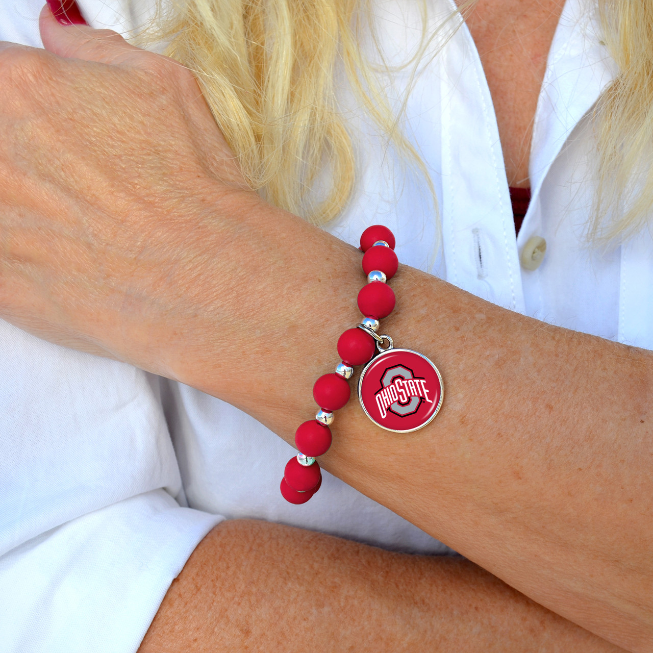 Ohio State Buckeyes Bracelet- Leah