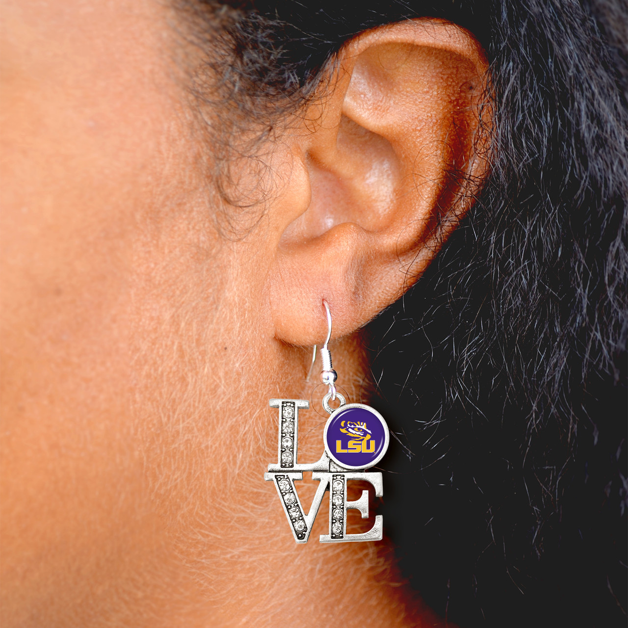 LSU Tigers Earrings- LOVE