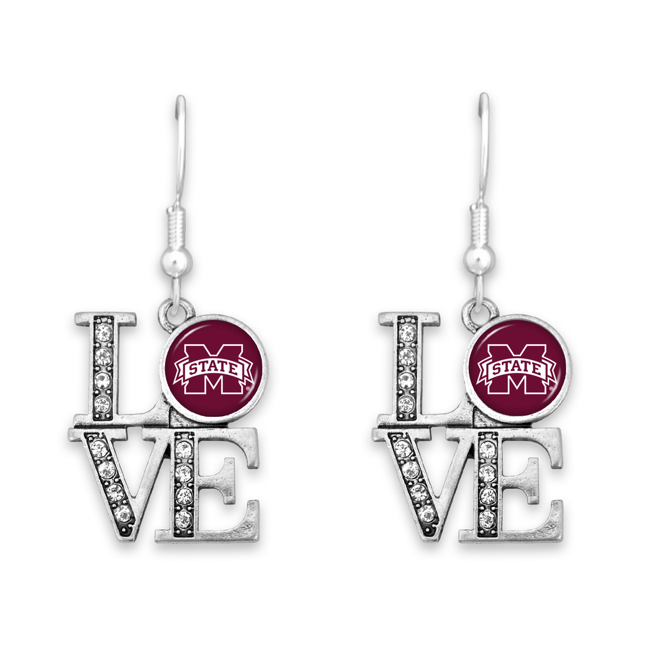 Mississippi State Bulldogs Earrings- LOVE