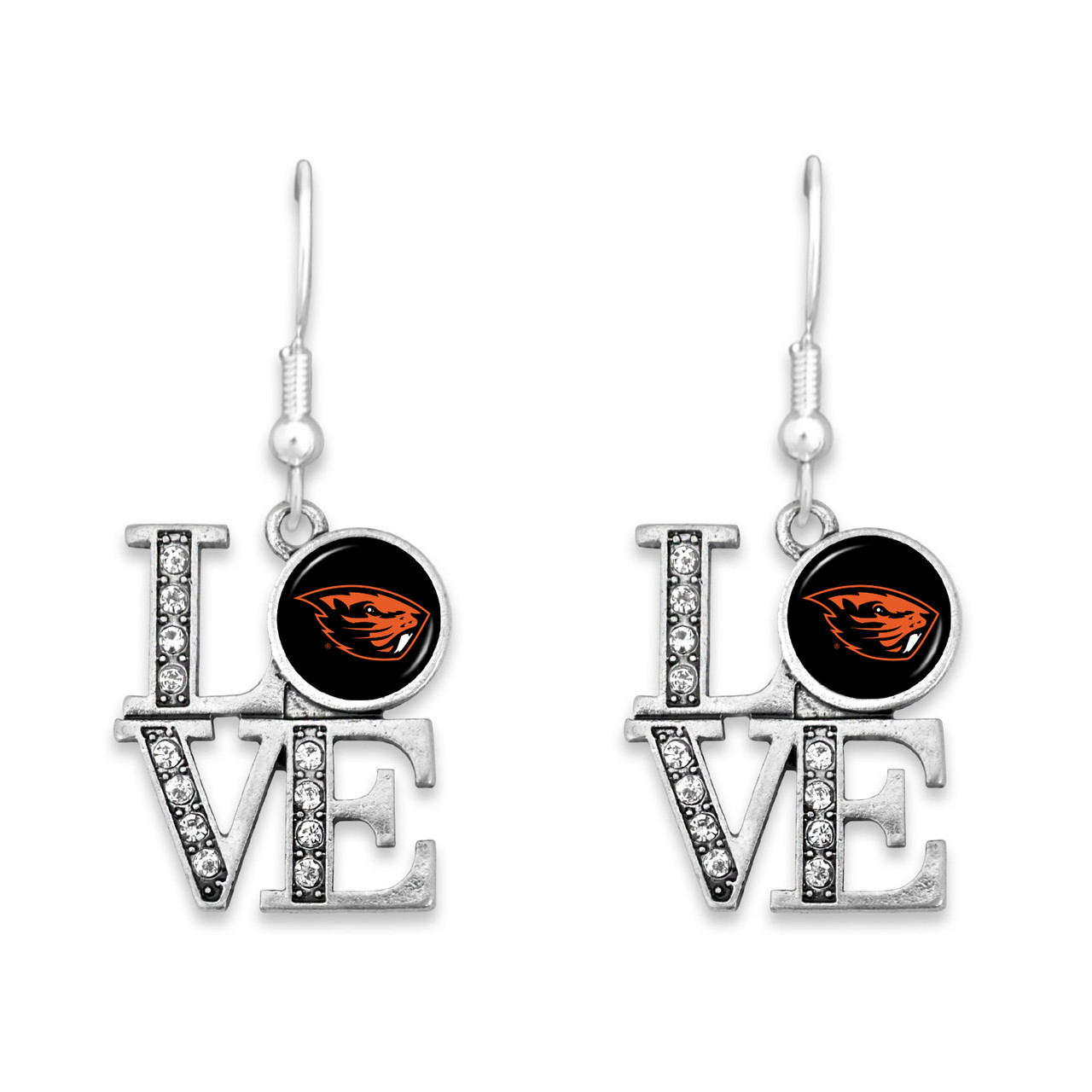 Oregon State Beavers Earrings- LOVE