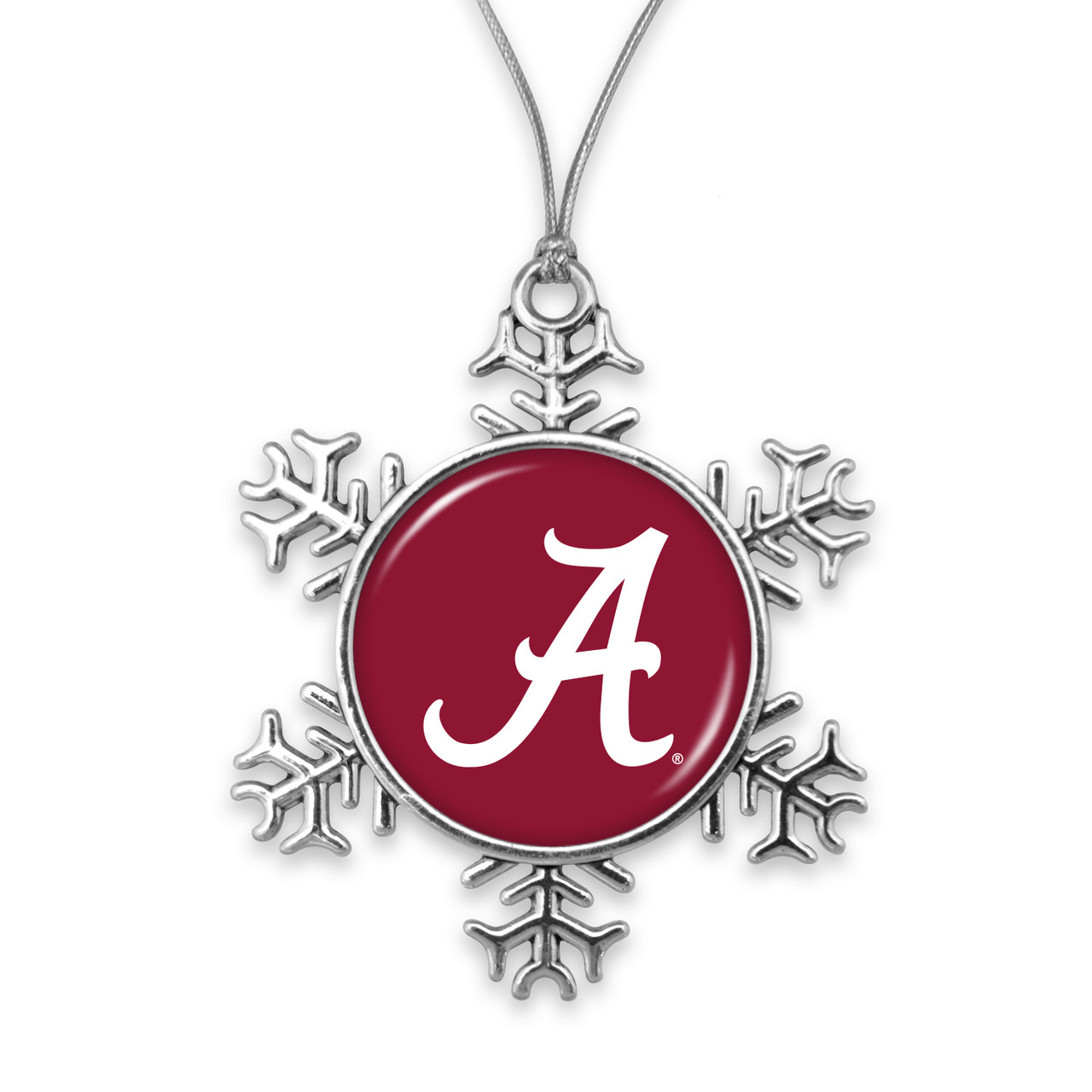 Alabama Crimson Tide Christmas Ornament- Snowflake