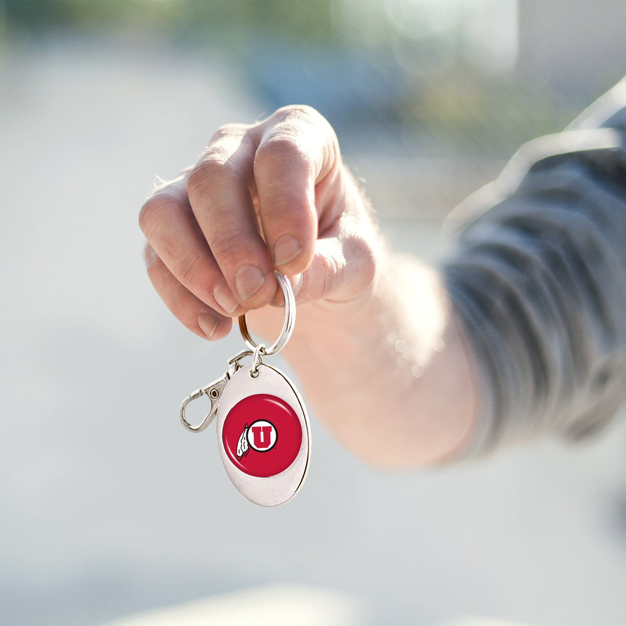 Utah Utes Key Chain- Jumbo