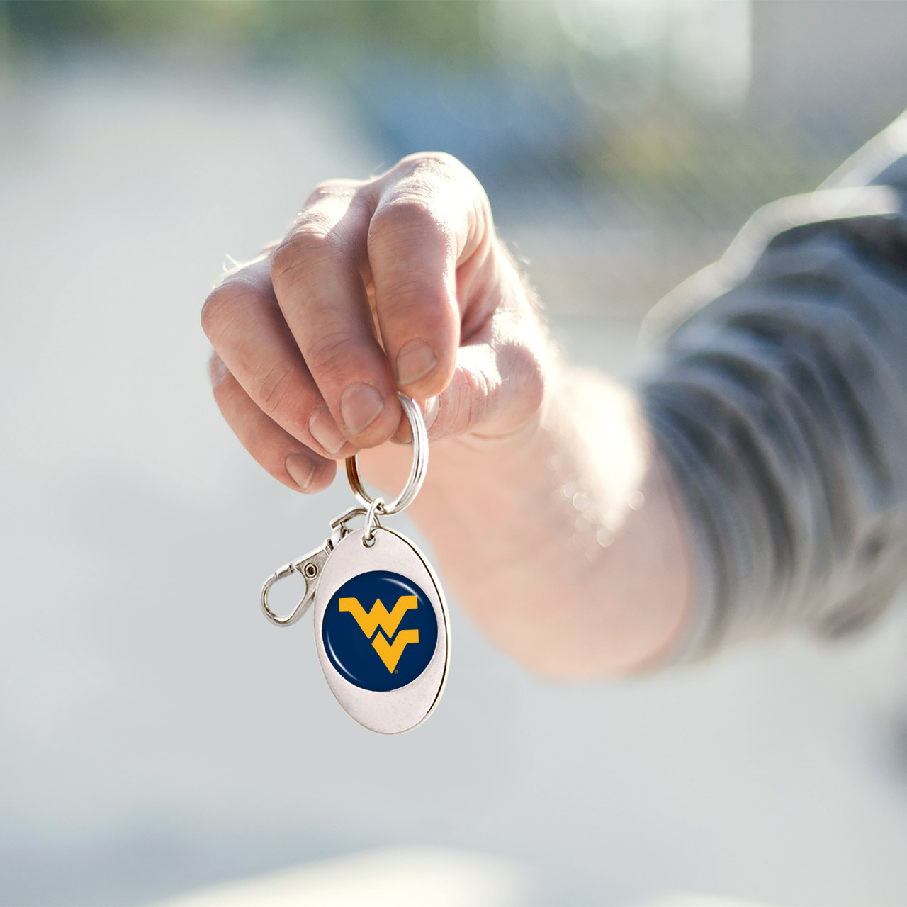 West Virginia Mountaineers Key Chain- Jumbo