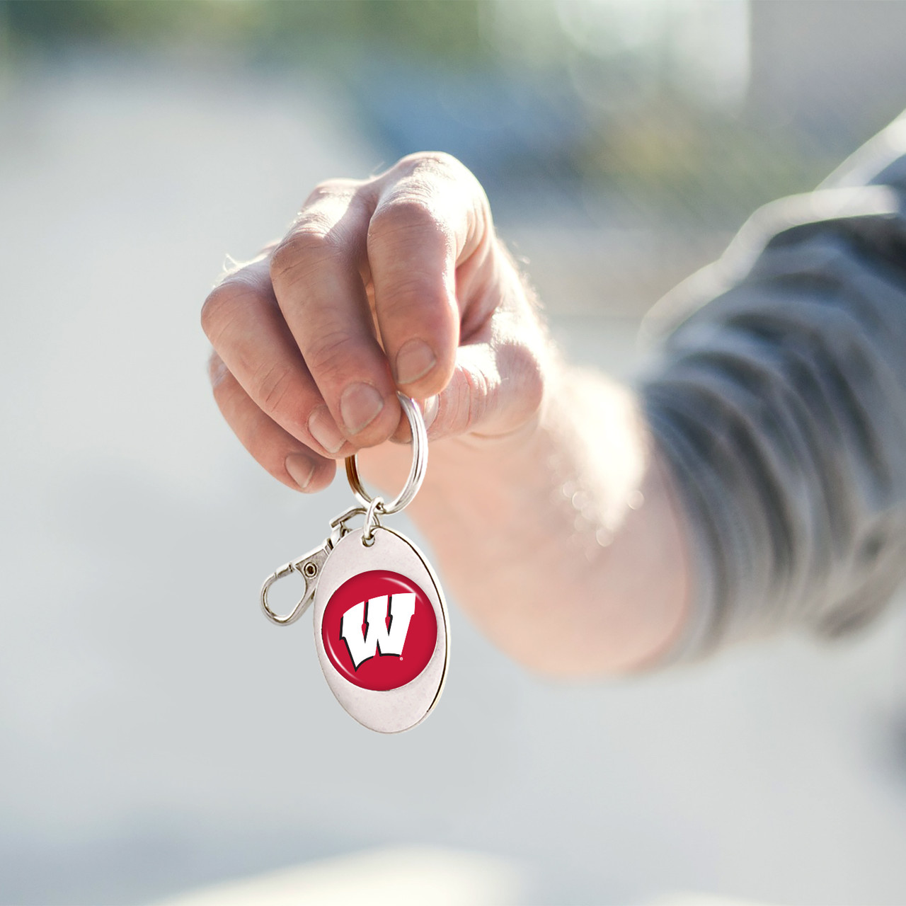 Wisconsin Badgers Key Chain- Jumbo