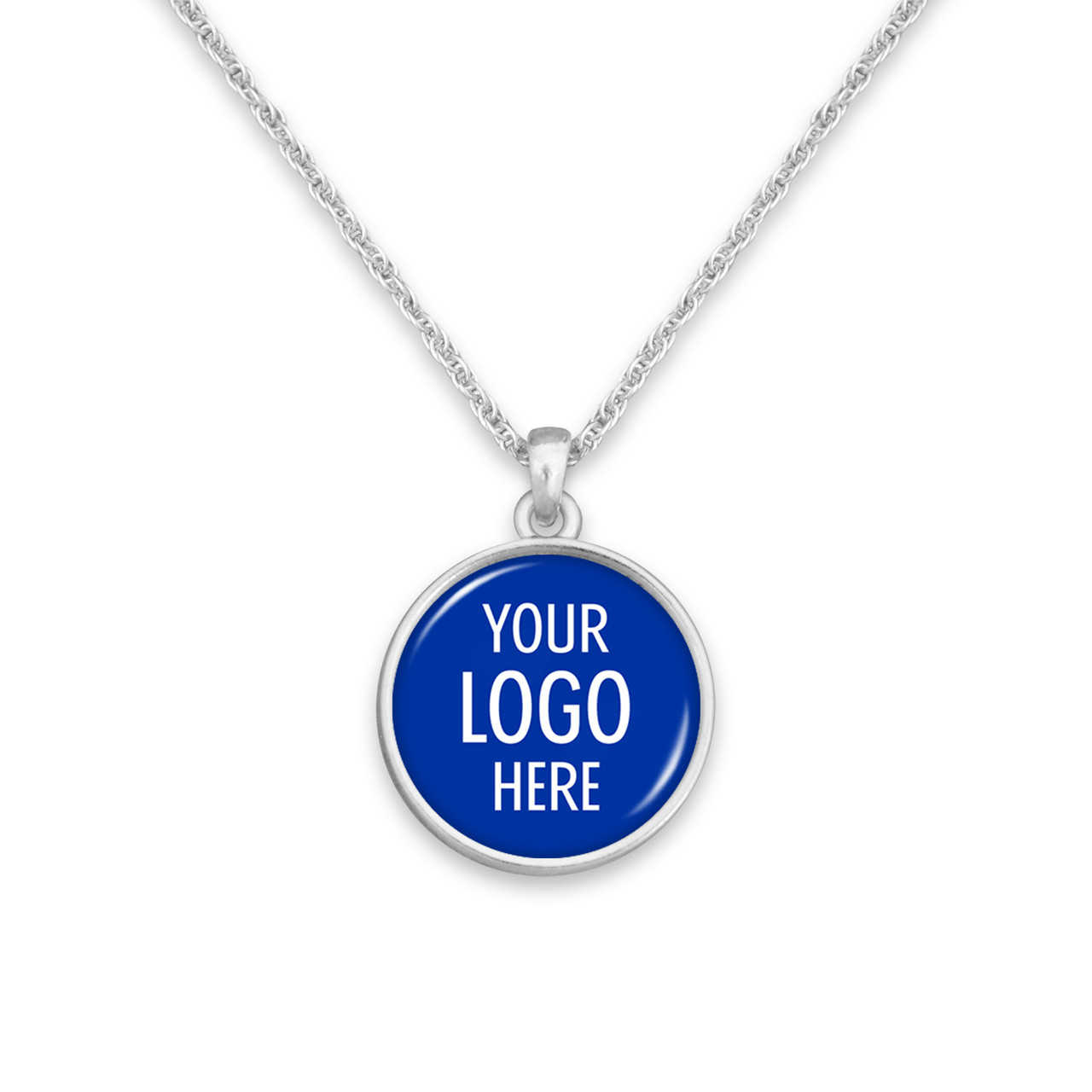 High School Necklace- Round Charm