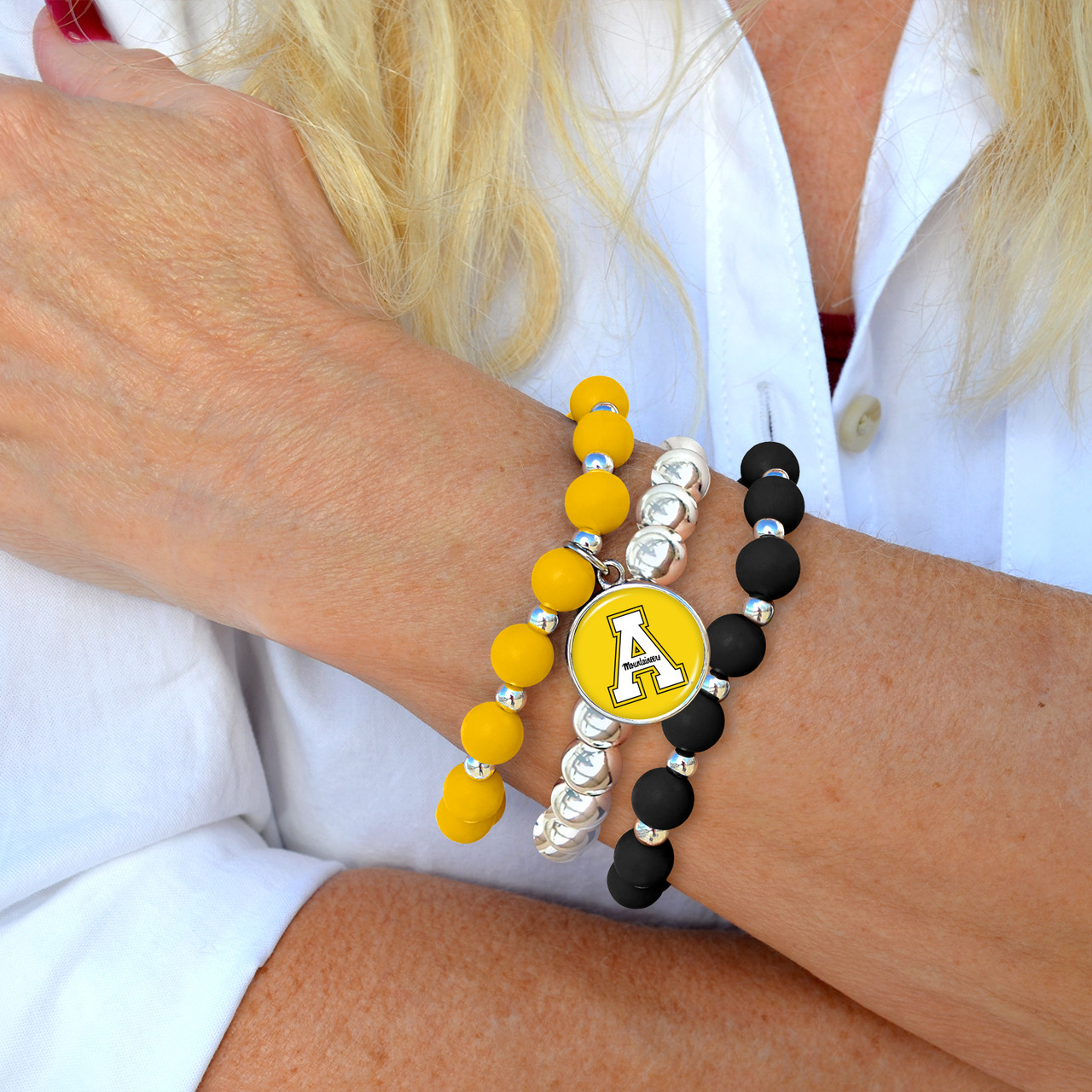 Appalachian State Mountaineers Bracelet- Amanda Stack- Silicone