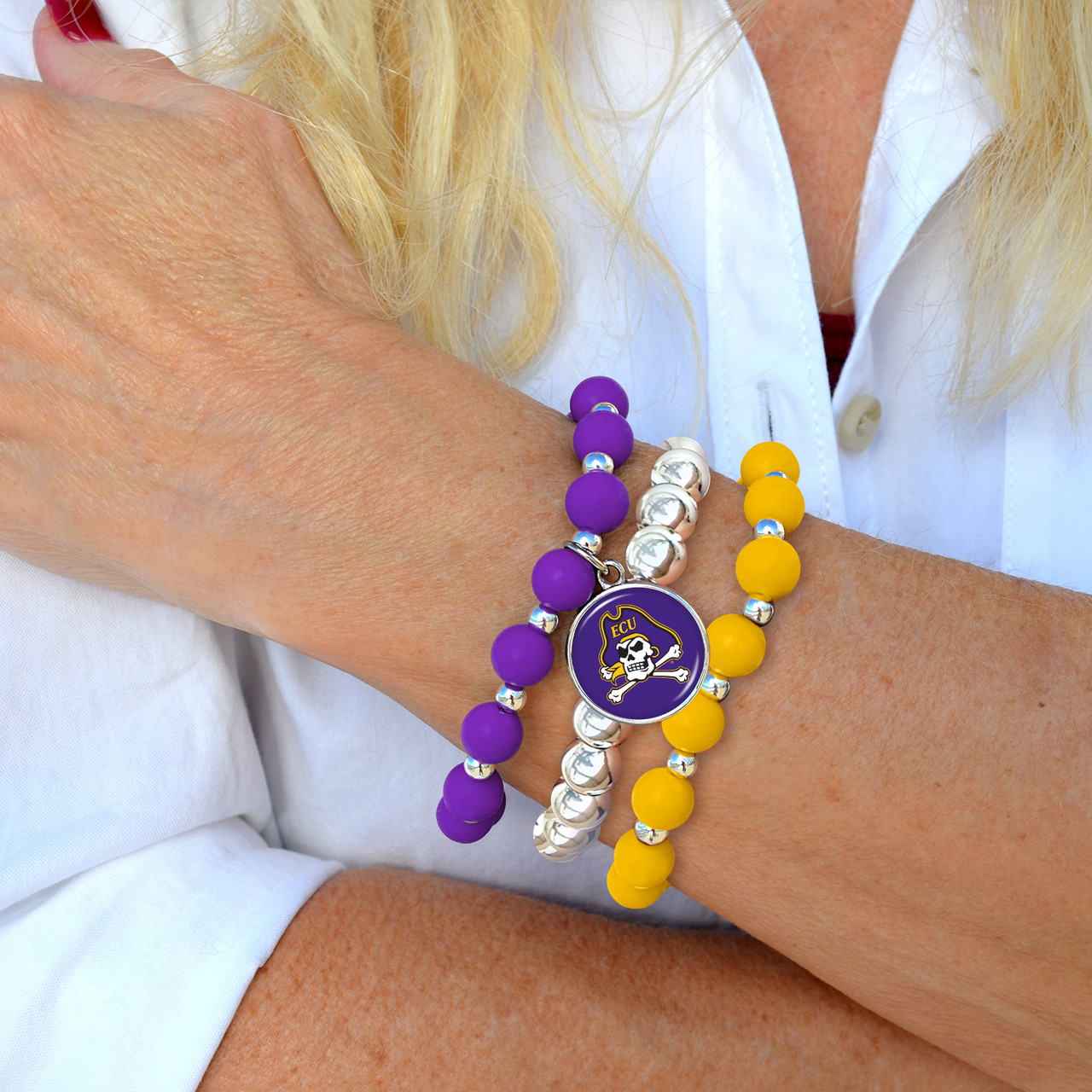 East Carolina Pirates Bracelet- Amanda Stack- Silicone