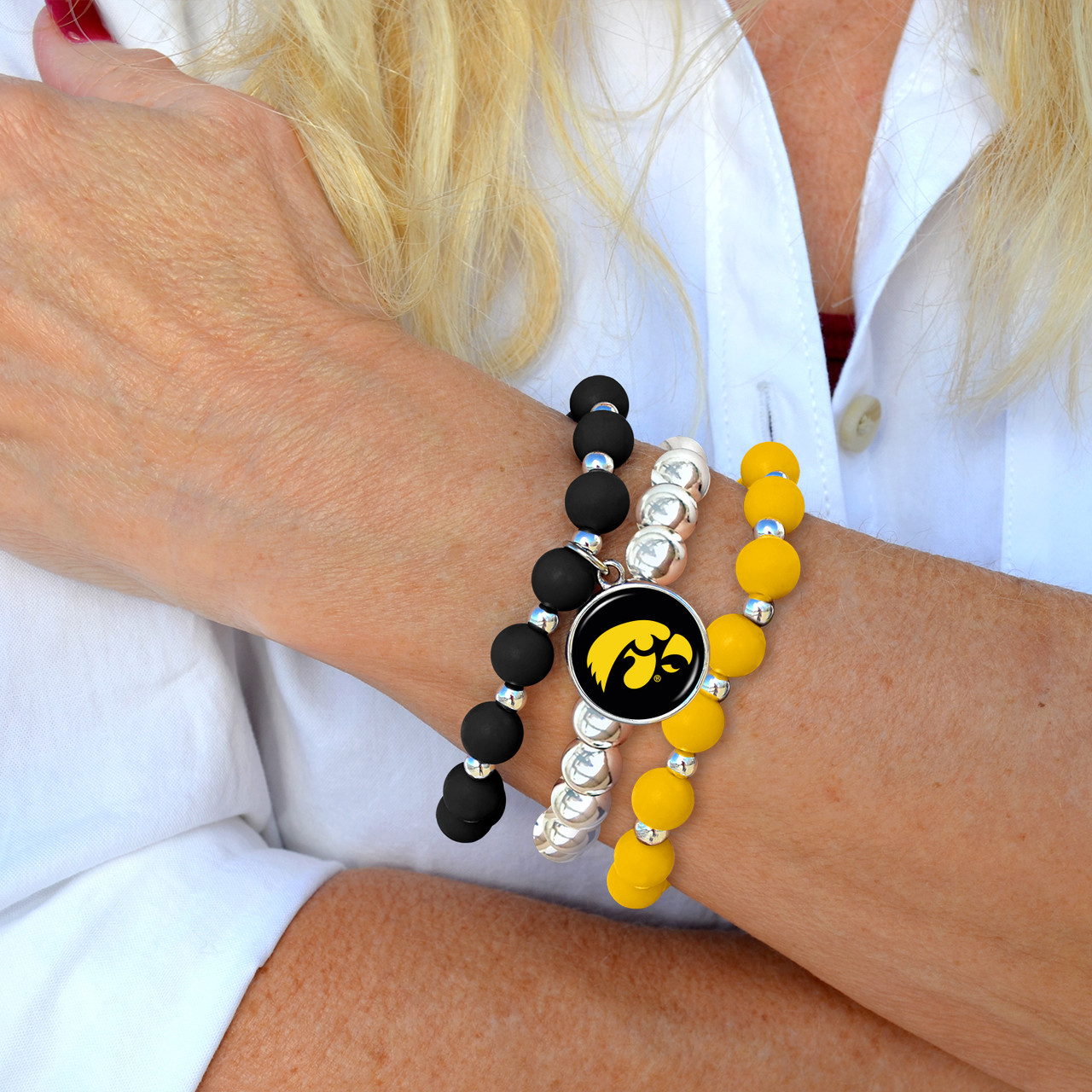 Iowa Hawkeyes Bracelet- Amanda Stack- Silicone