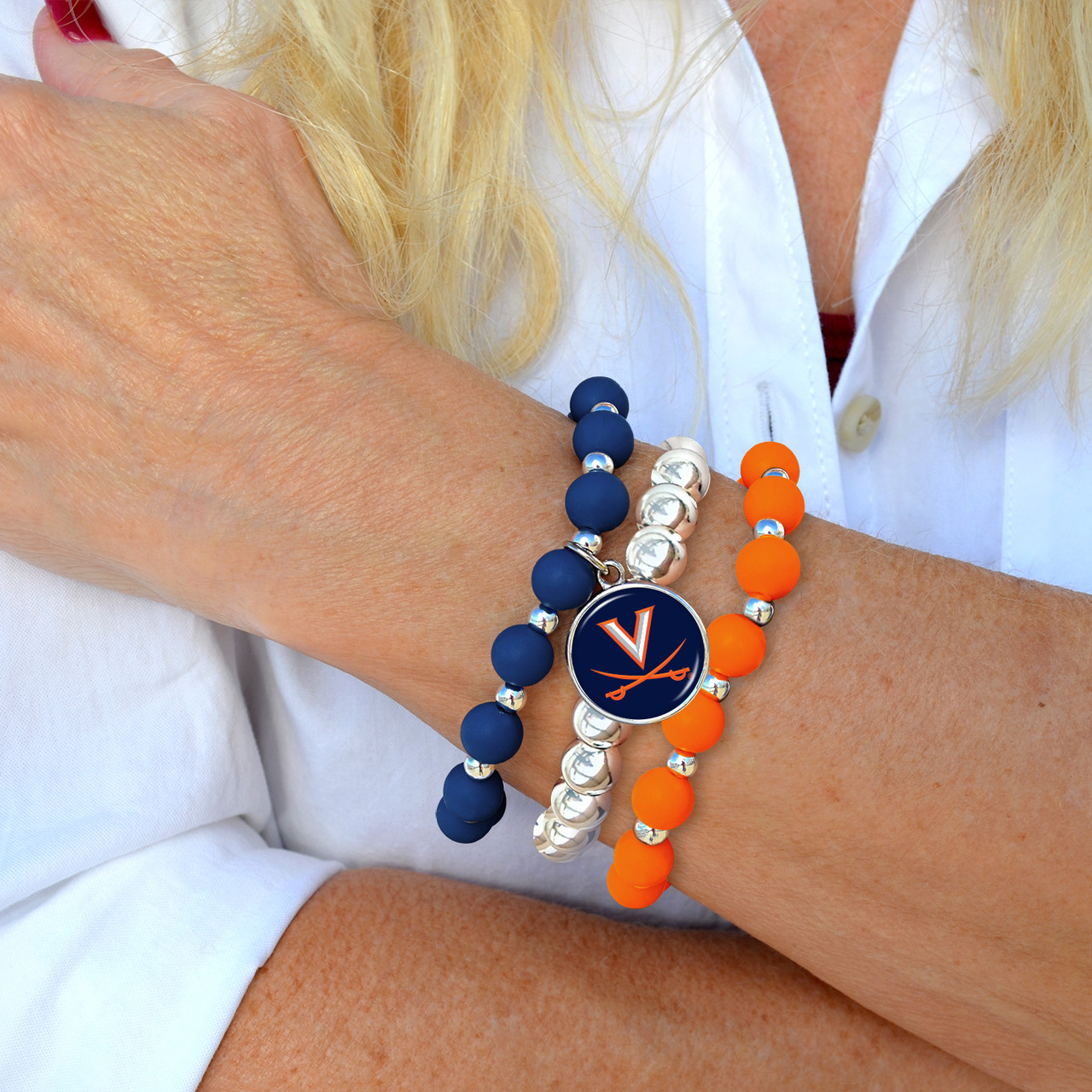 Virginia Cavaliers Bracelet- Amanda Stack- Silicone