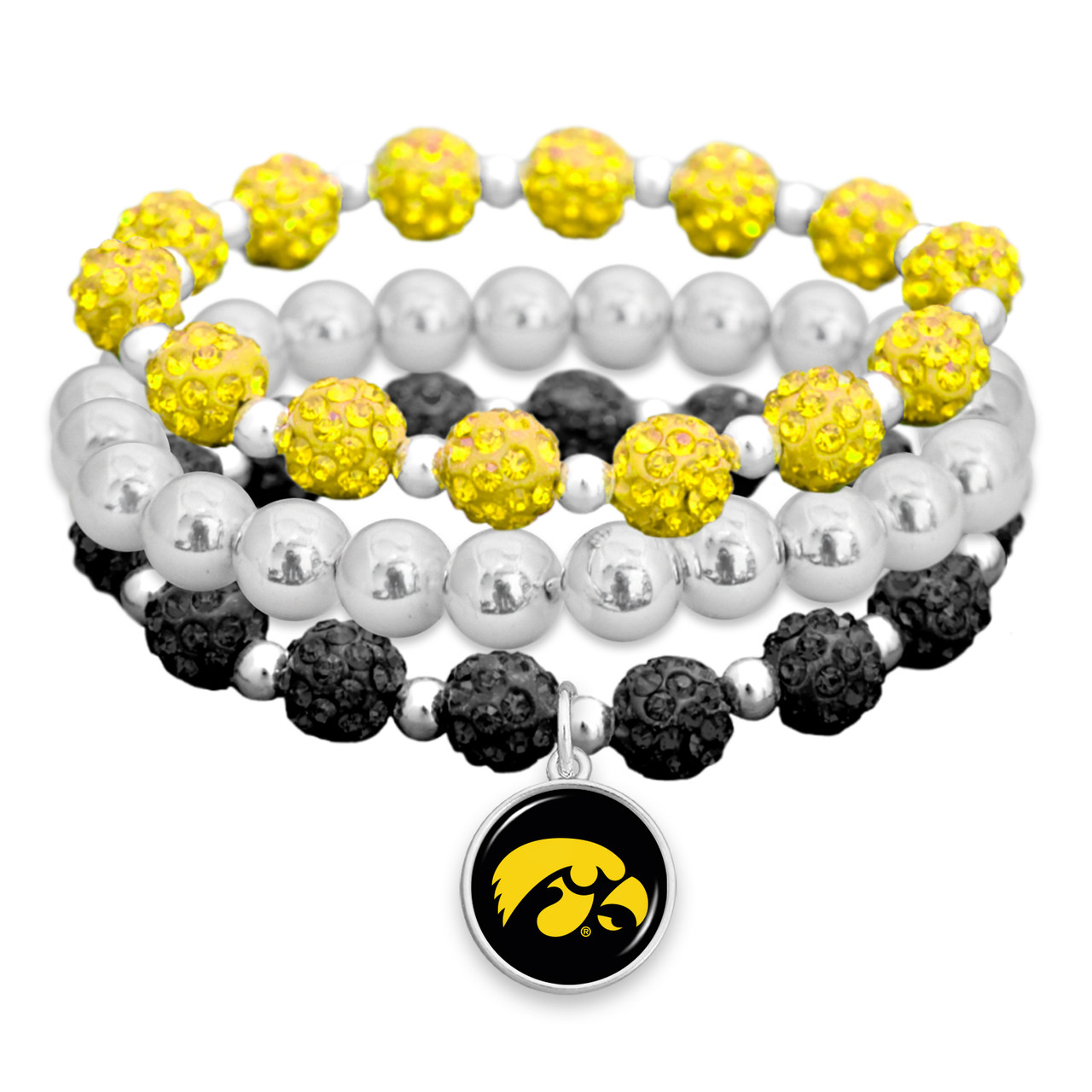 Iowa Hawkeyes Bracelet- Amanda Stack- Sparkle