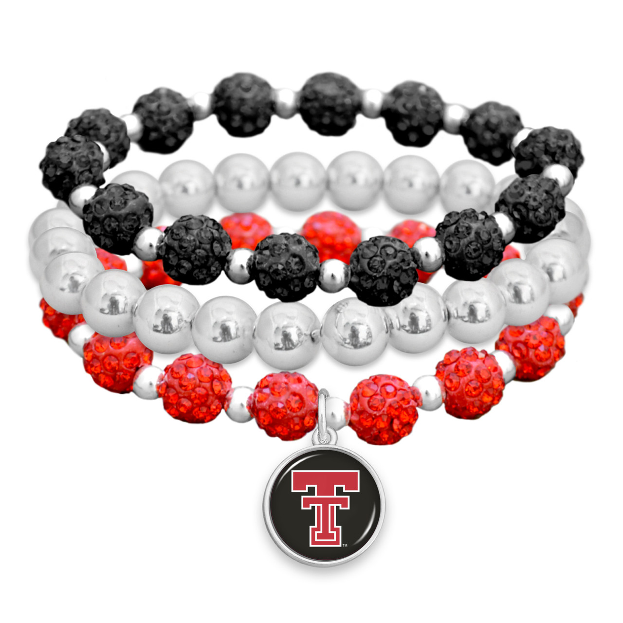 Texas Tech Raiders Bracelet- Amanda Stack- Sparkle