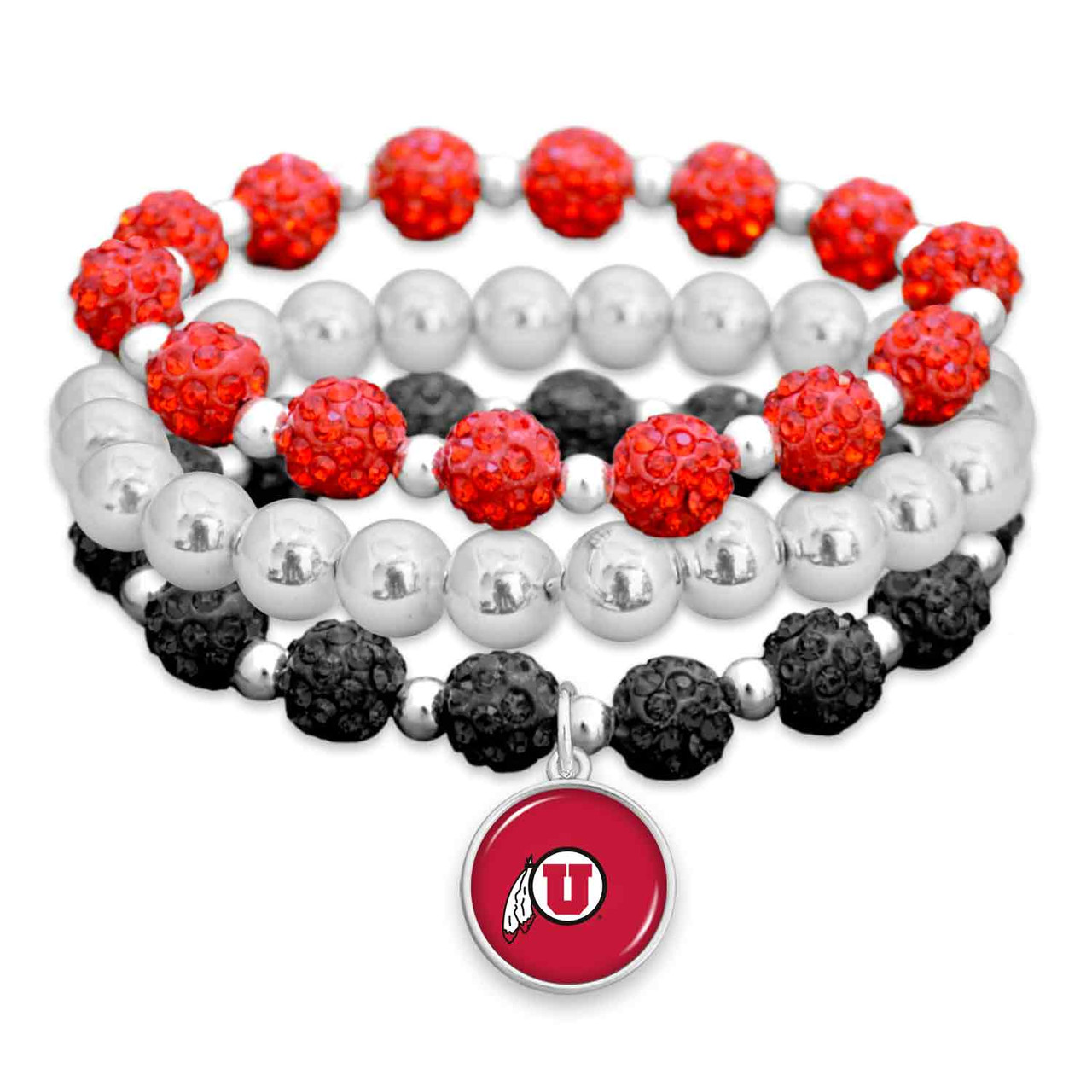 Utah Utes Bracelet- Amanda Stack- Sparkle