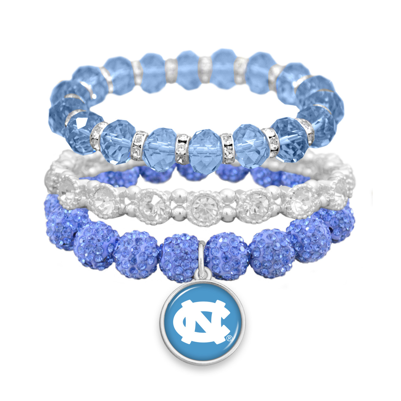 North Carolina Tar Heels Bracelet- Amanda Stack- Crystal