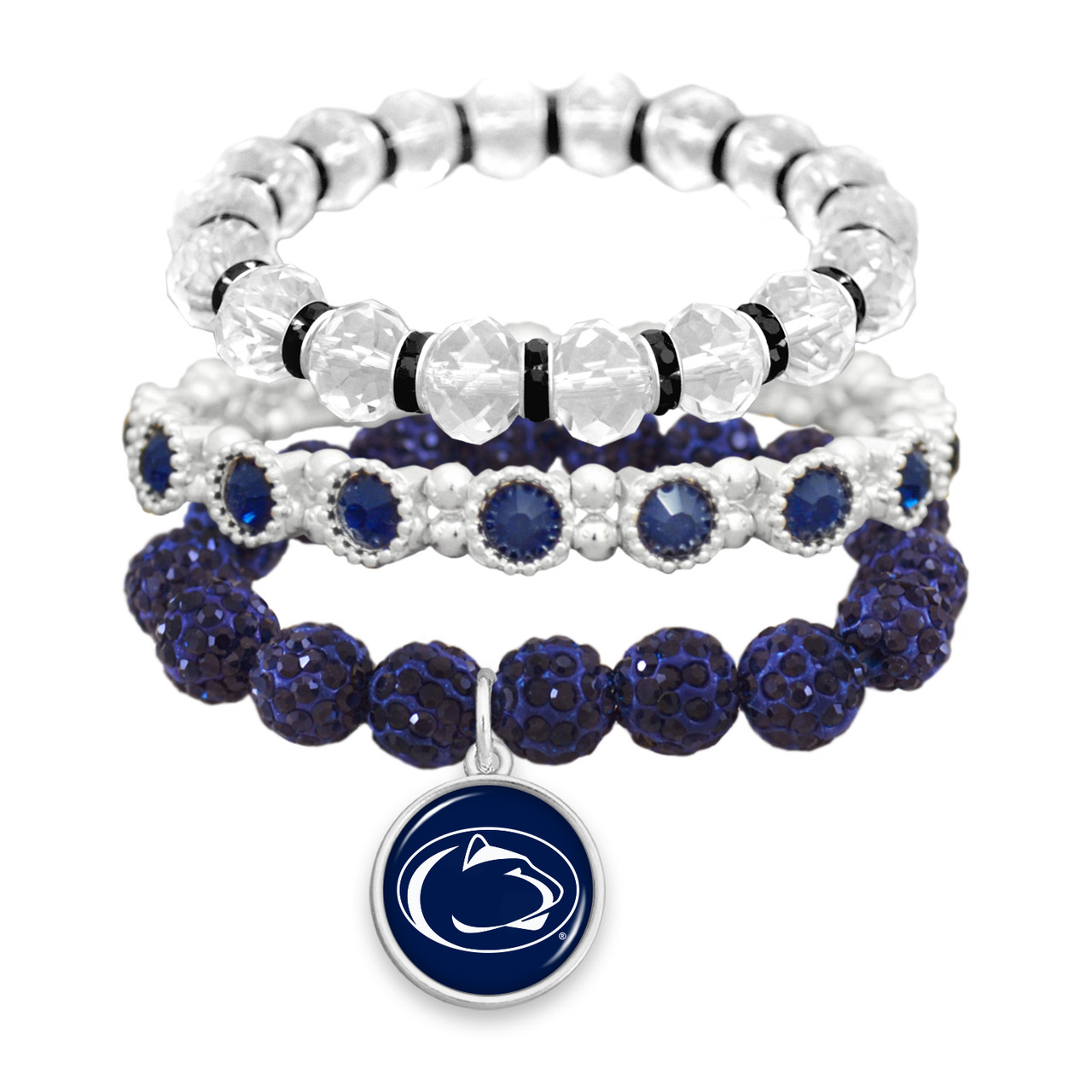 Penn State Nittany Lions Bracelet- Amanda Stack- Crystal