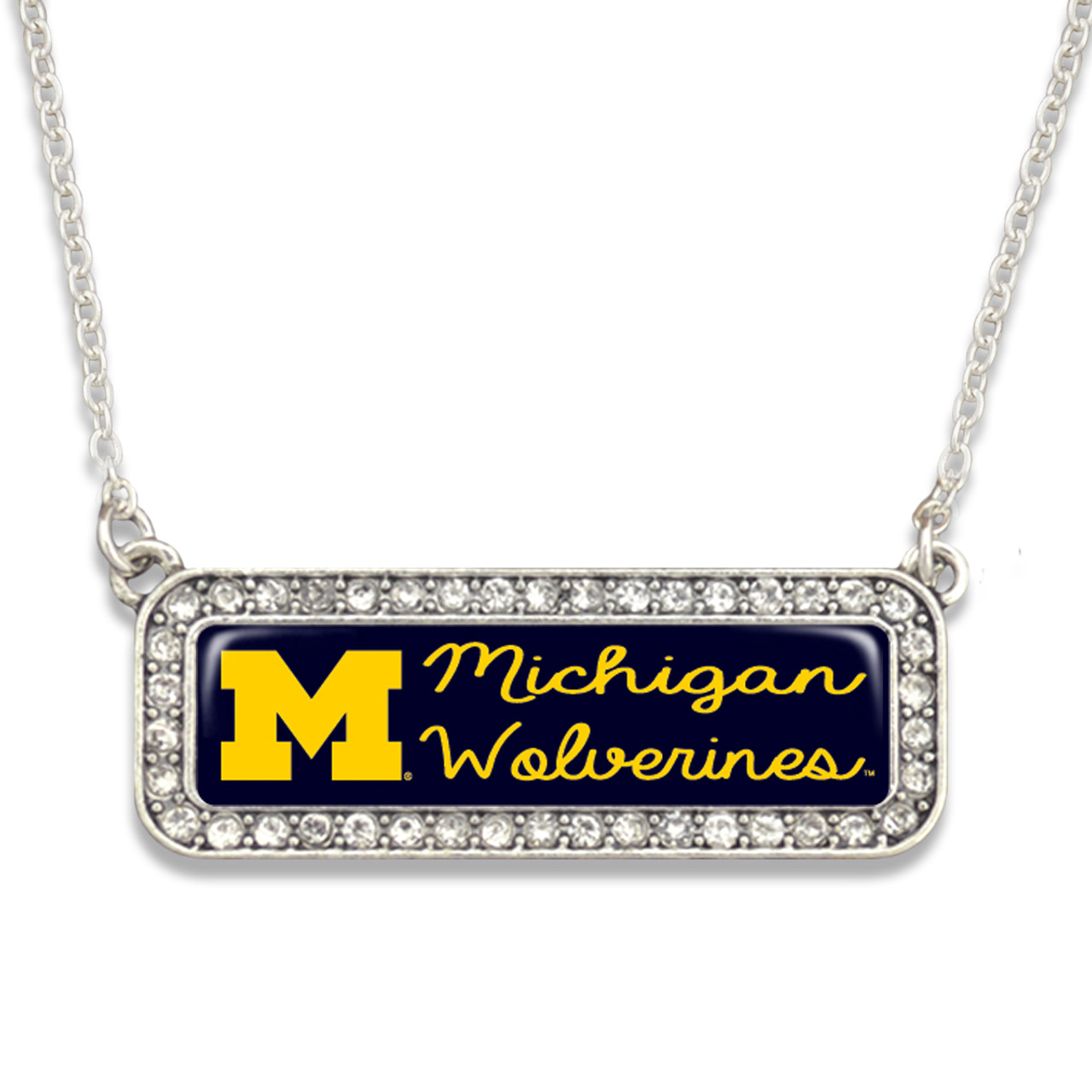 Michigan Wolverines Necklace- Ellie