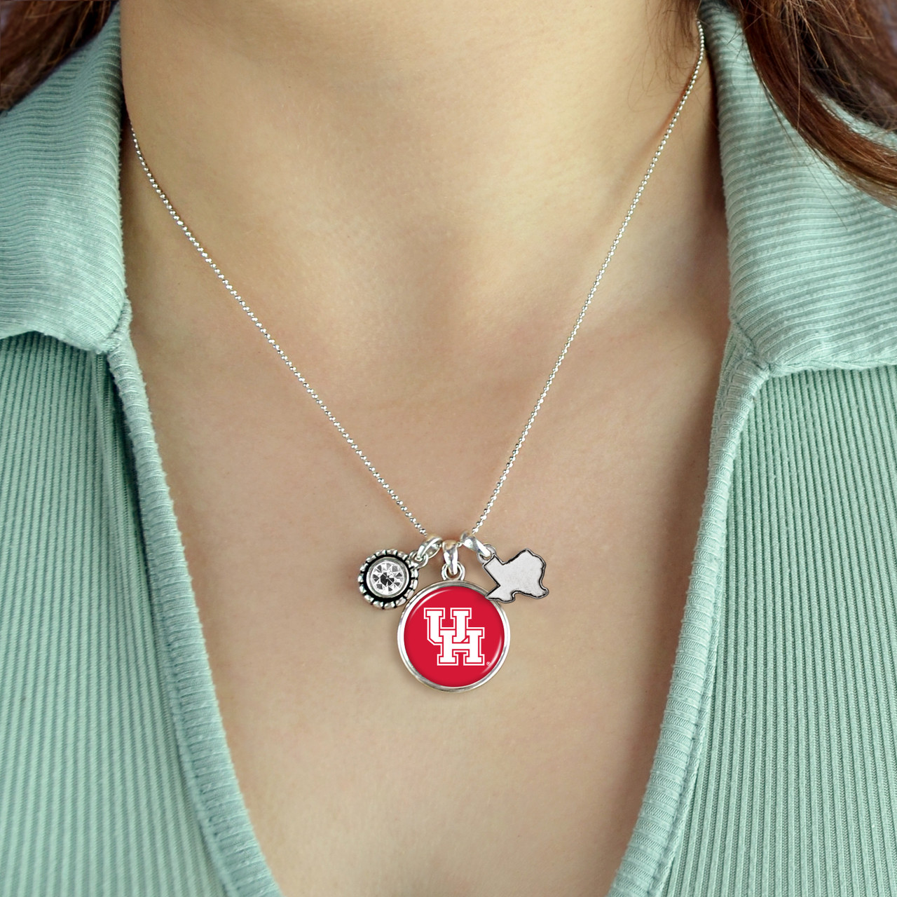 Houston Cougars Necklace- Home Sweet School