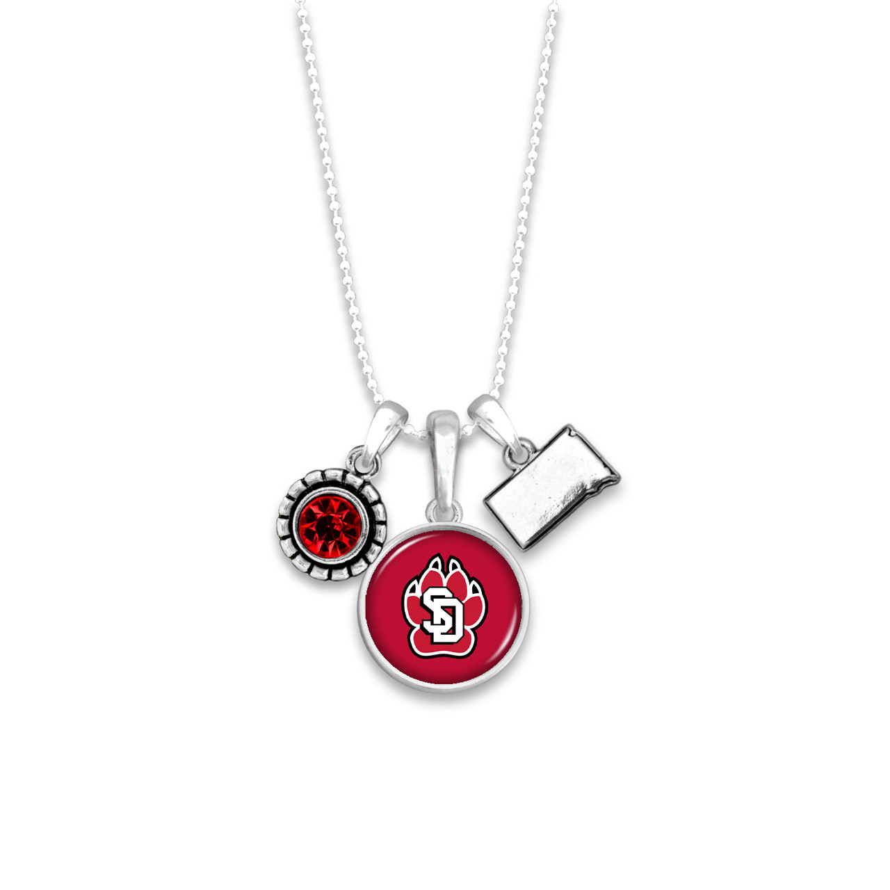 South Dakota Coyotes Necklace- Home Sweet School