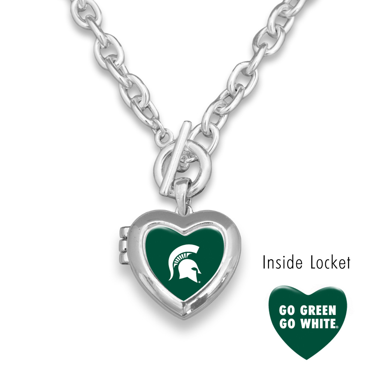 Michigan State Spartans Necklace- Bella Locket