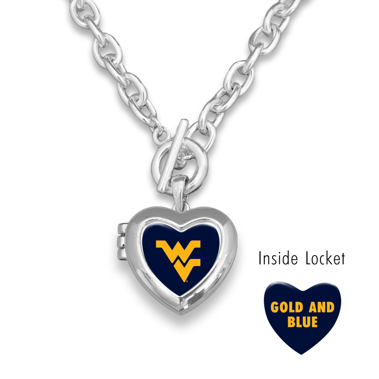 West Virginia Mountaineers Necklace- Bella Locket