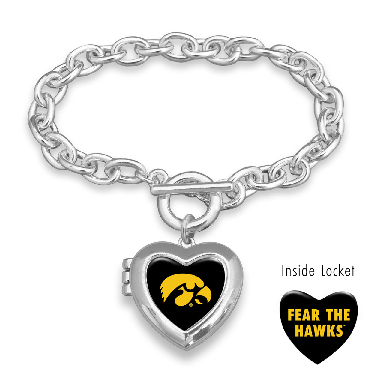 Iowa Hawkeyes Toggle Bracelet- Bella Locket