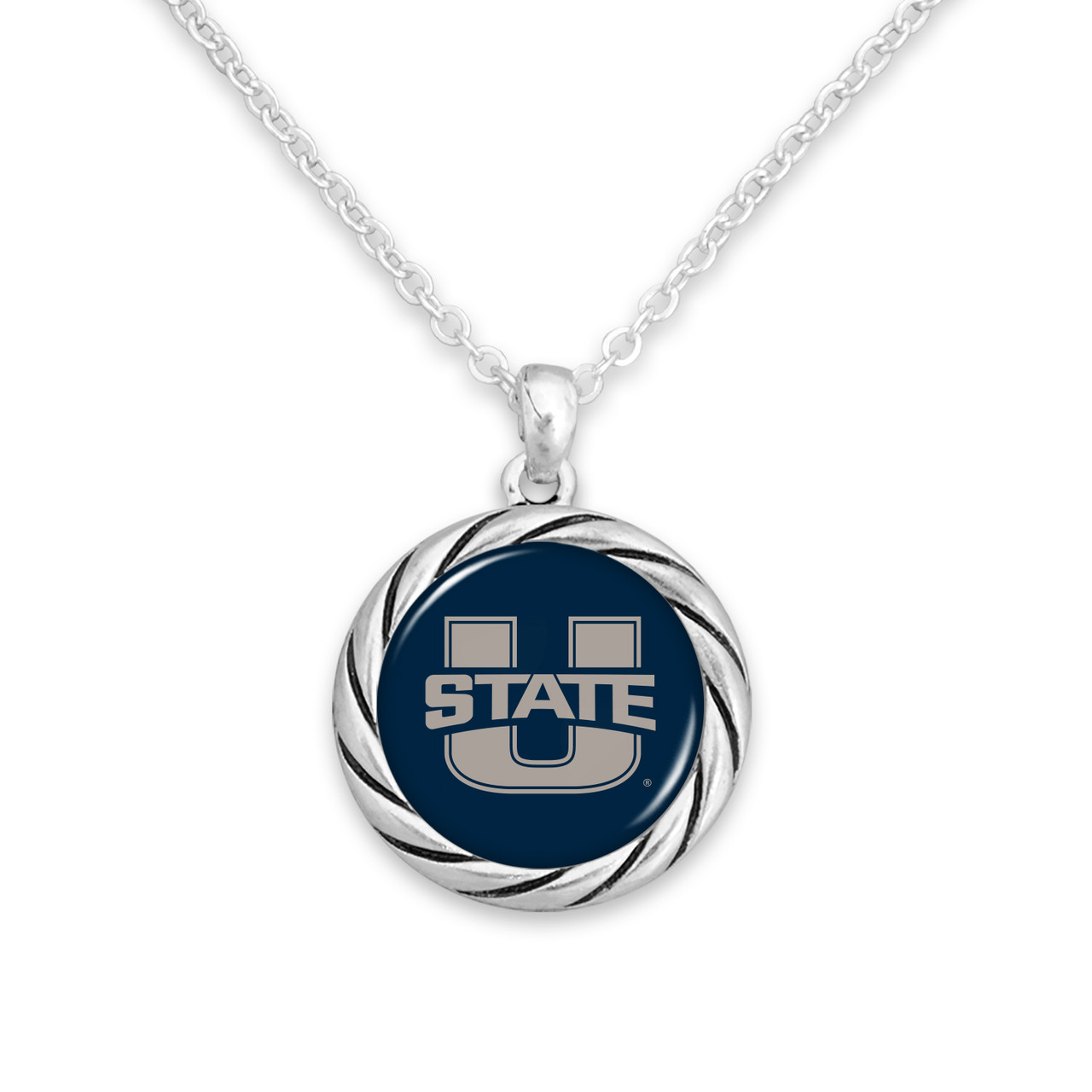 Utah State Aggies Necklace- Twisted Rope