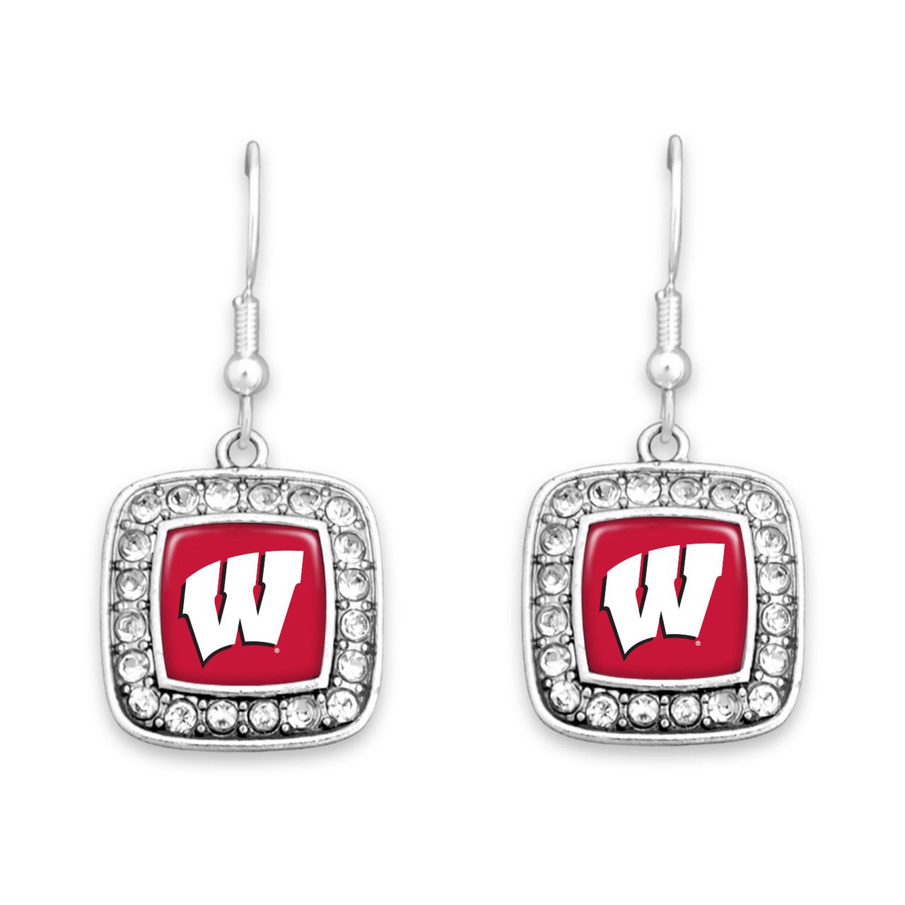 Wisconsin Badgers Earrings- Kassi