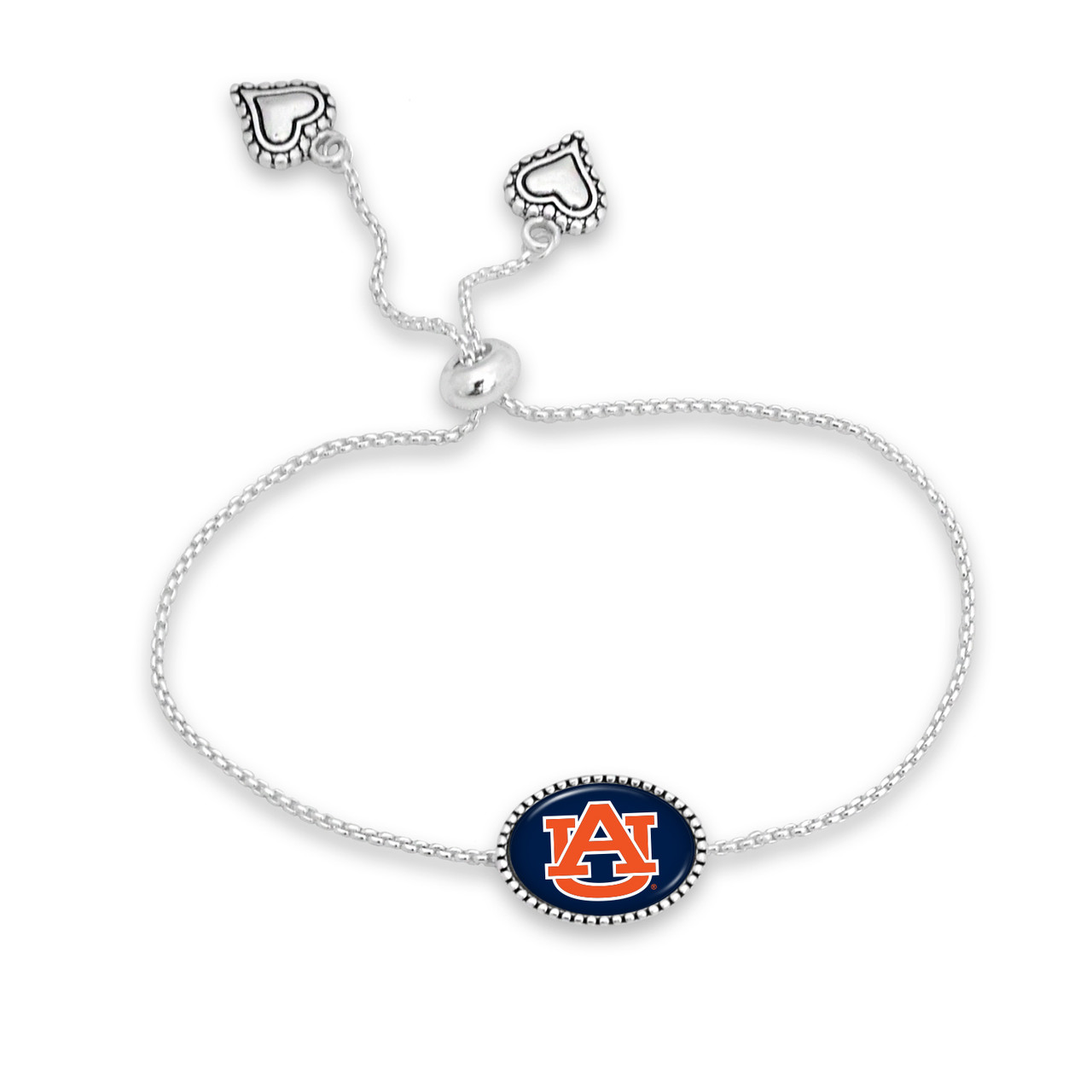 Auburn Tigers Bracelet- Kennedy (Adjustable Slider Bead)