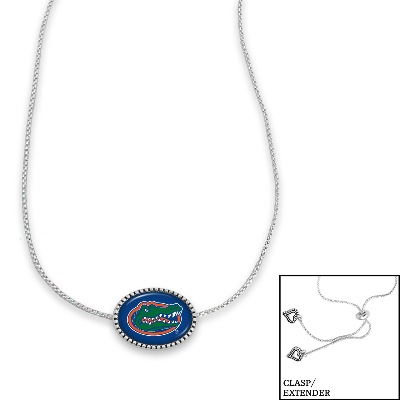 Florida Gators Necklace- Kennedy (Adjustable Slider Bead)