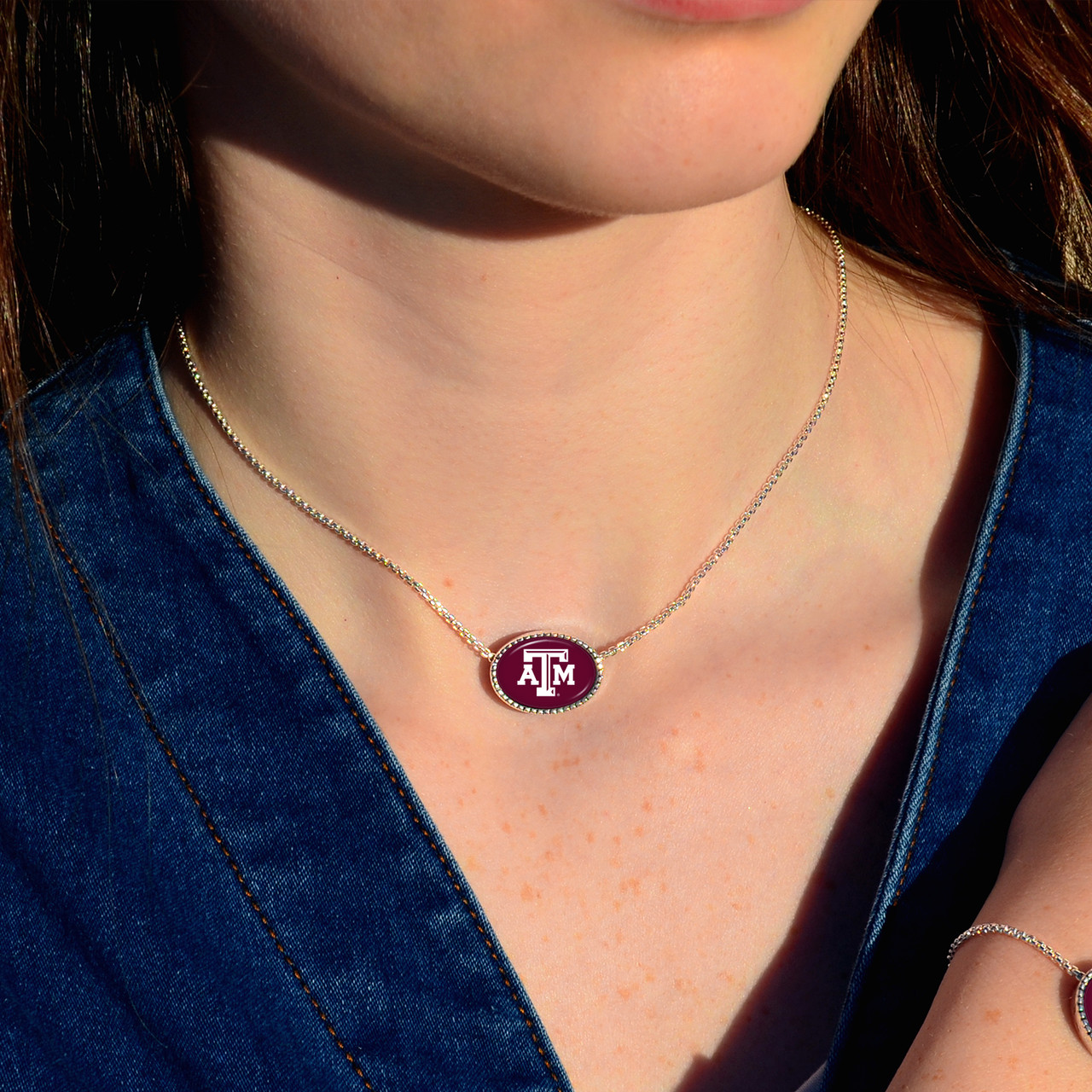 Texas A&M Aggies Necklace- Kennedy (Adjustable Slider Bead)