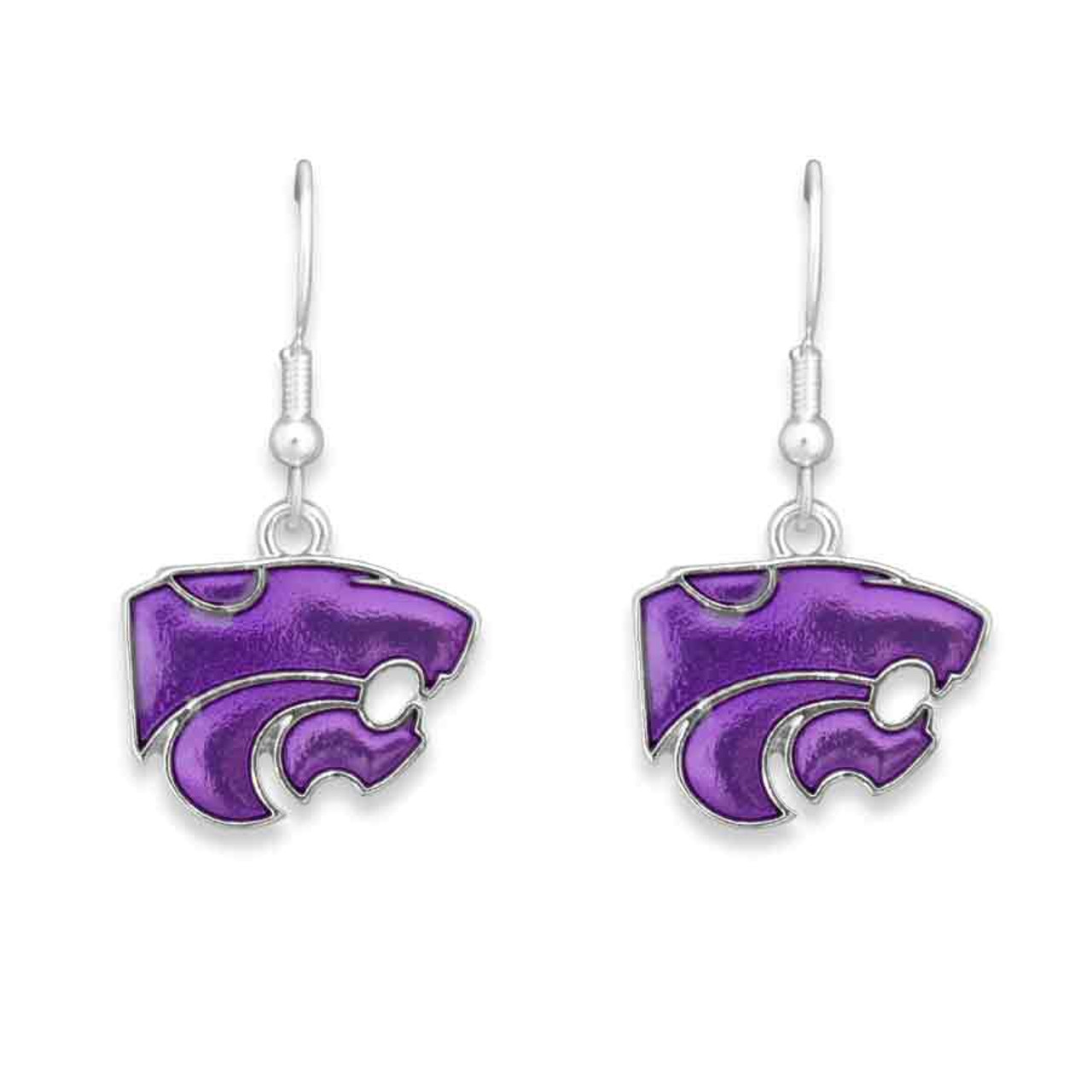 Kansas State Wildcats Earrings- Iridescent-KSU56388