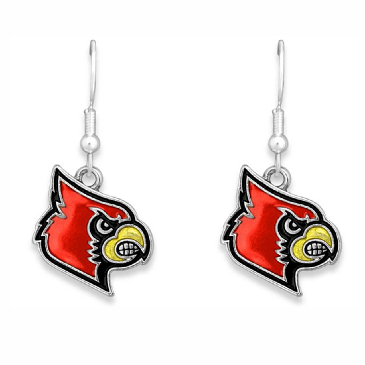 Louisville Cardinals Earrings- Iridescent-LOU56390