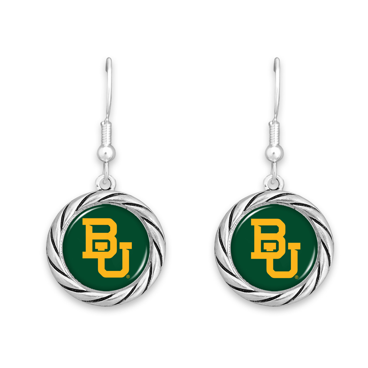 Baylor Bears Earrings- Twisted Rope