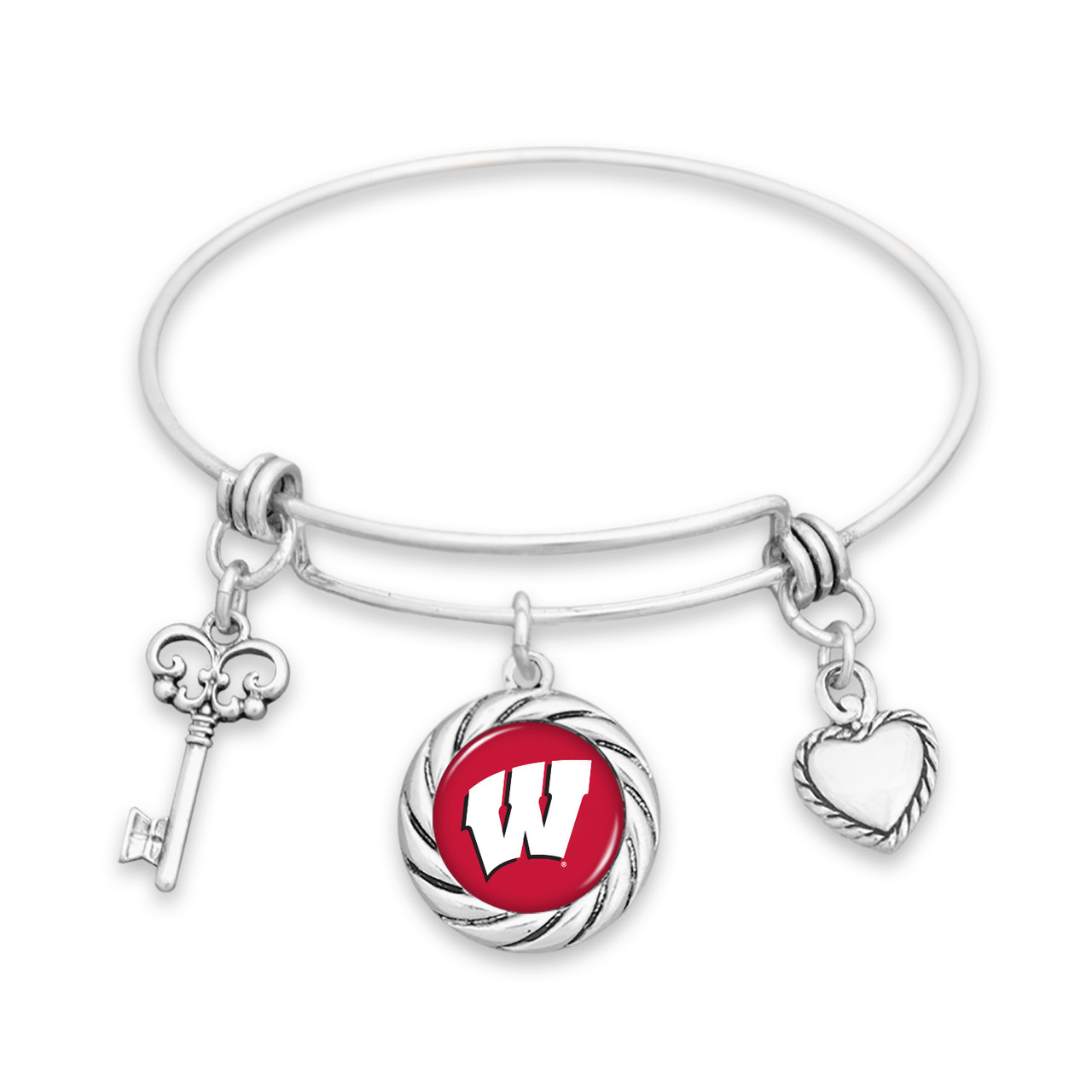 Wisconsin Badgers Bracelet- Twisted Rope