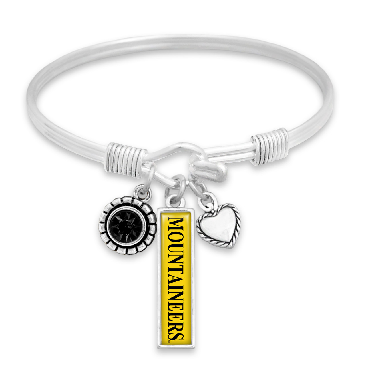 Appalachian State Mountaineers Bracelet- Triple Charm