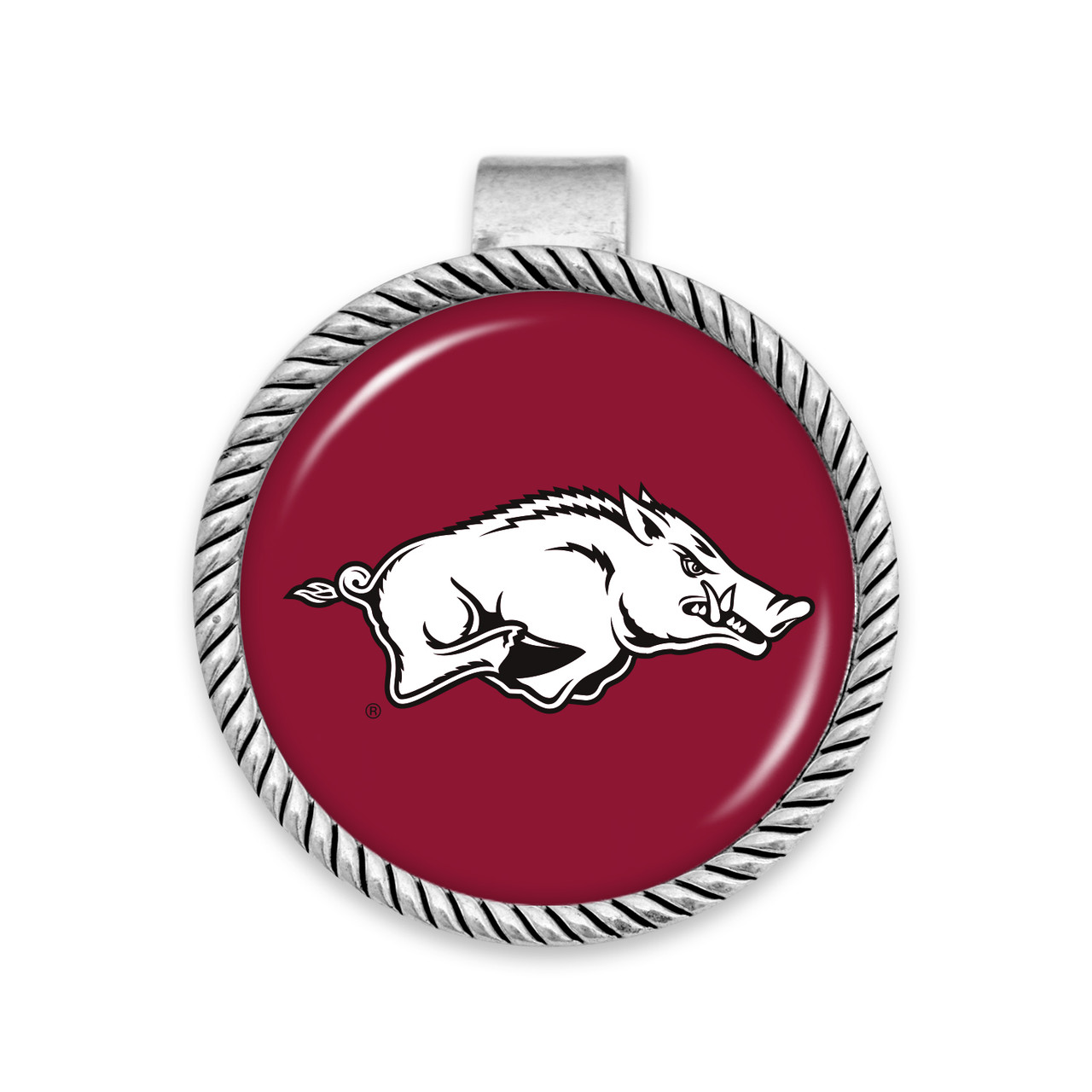 Arkansas Razorbacks Visor Clip- Primary Logo