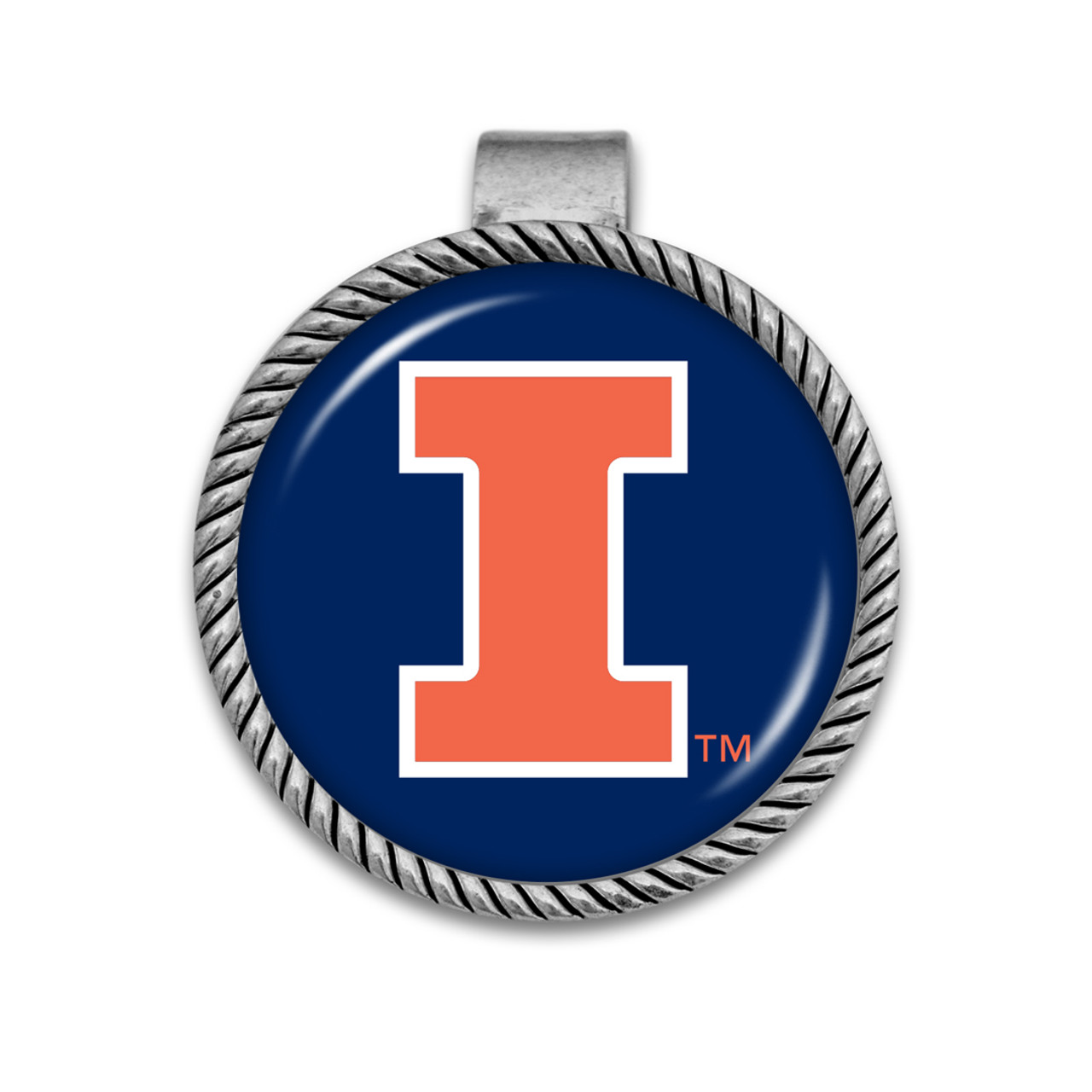 Illinois Illinis Visor Clip- Primary Logo