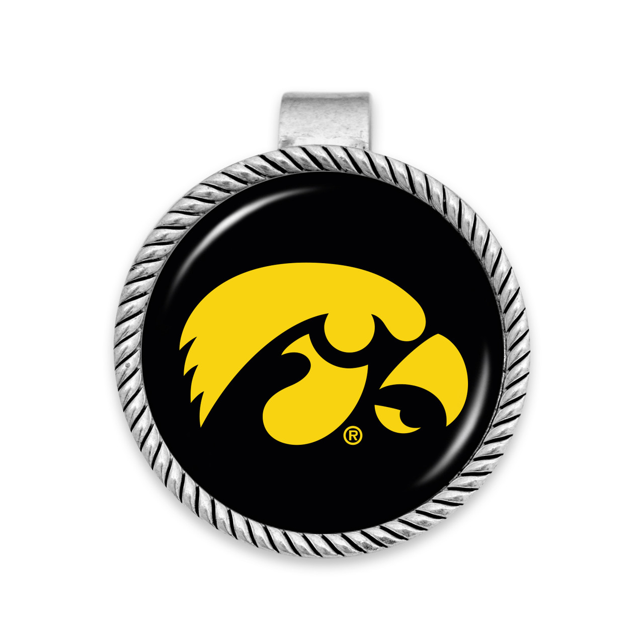 Iowa Hawkeyes Visor Clip- Primary Logo