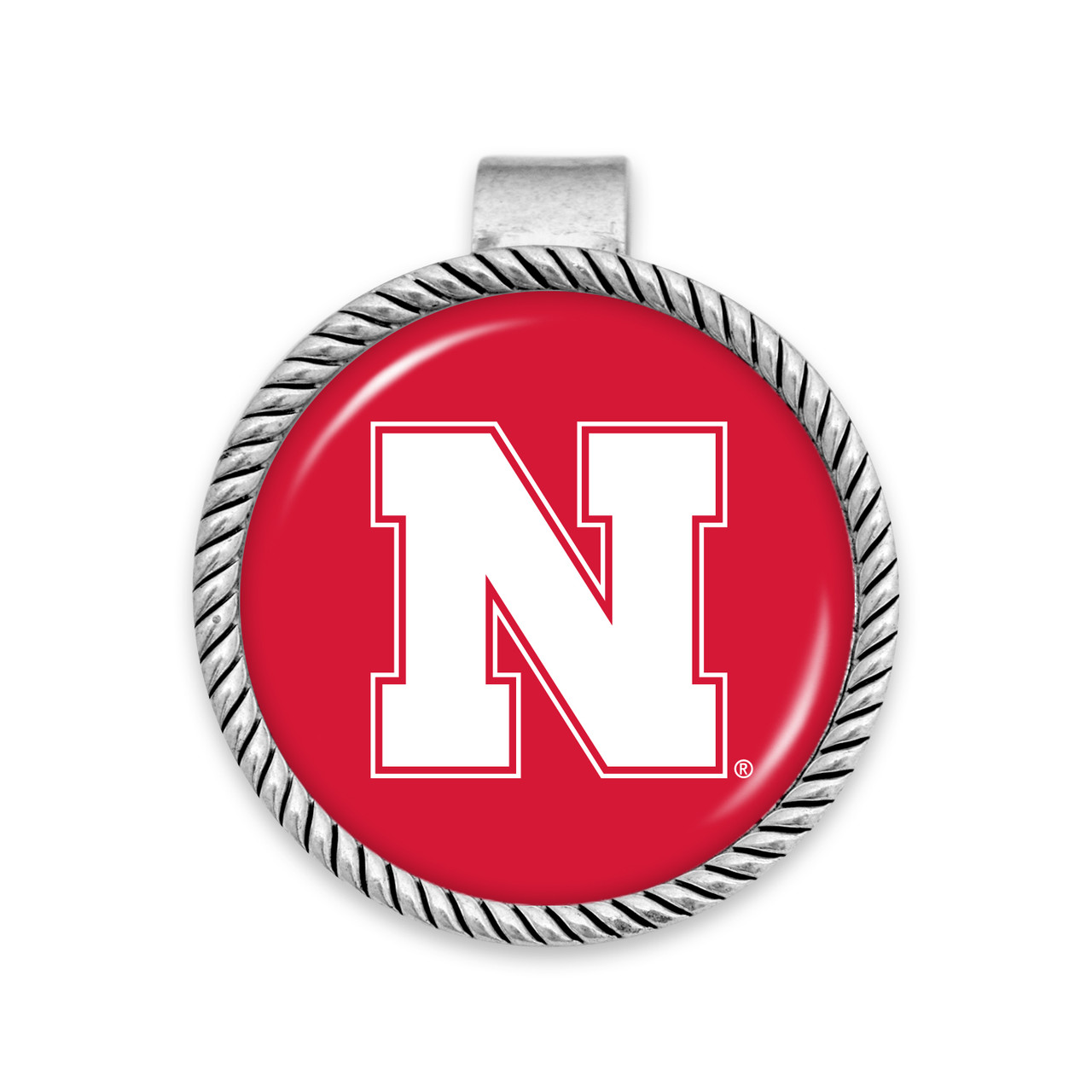 Nebraska Cornhuskers Visor Clip- Primary Logo