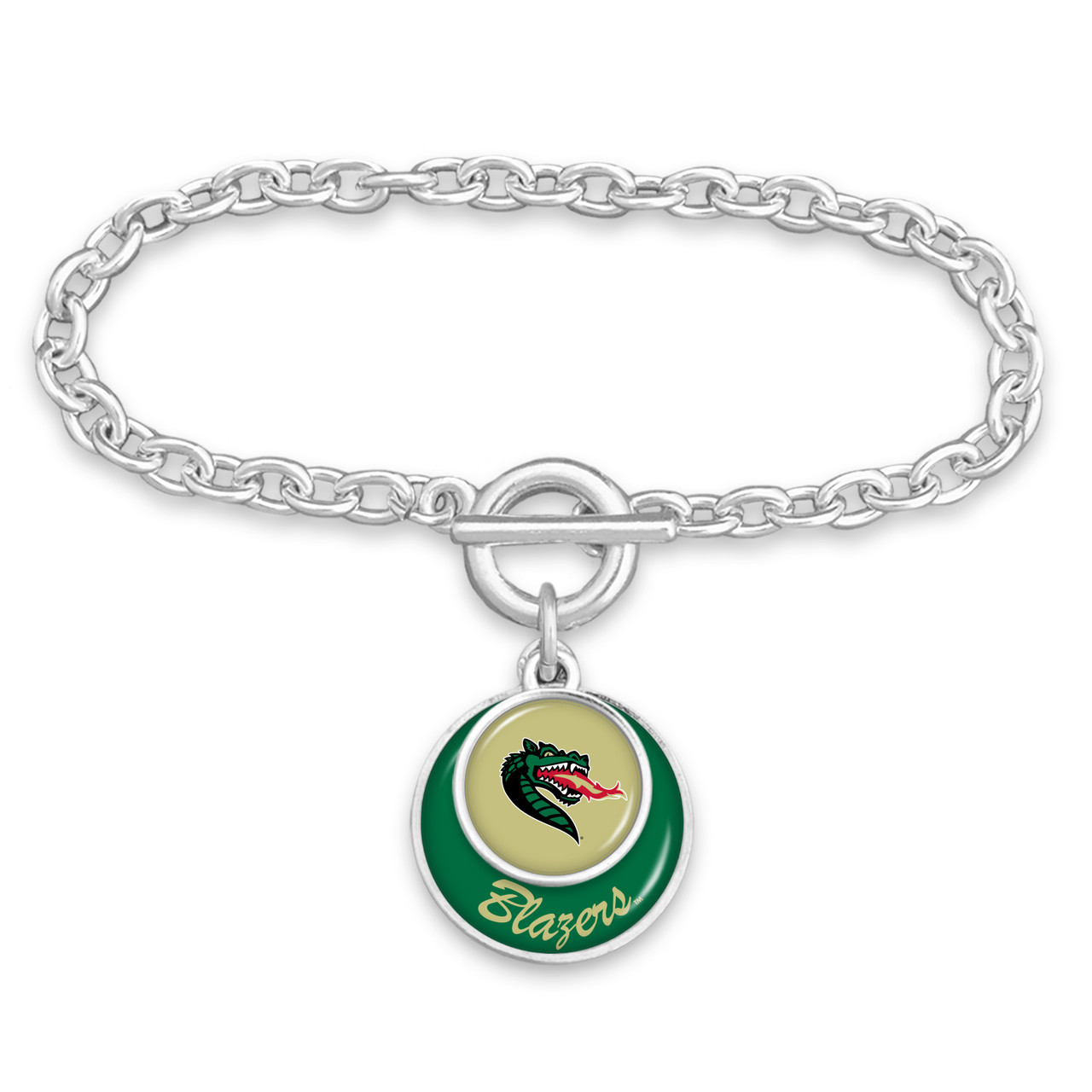 Alabama-Birmingham Blazers Bracelet- Stacked Disk