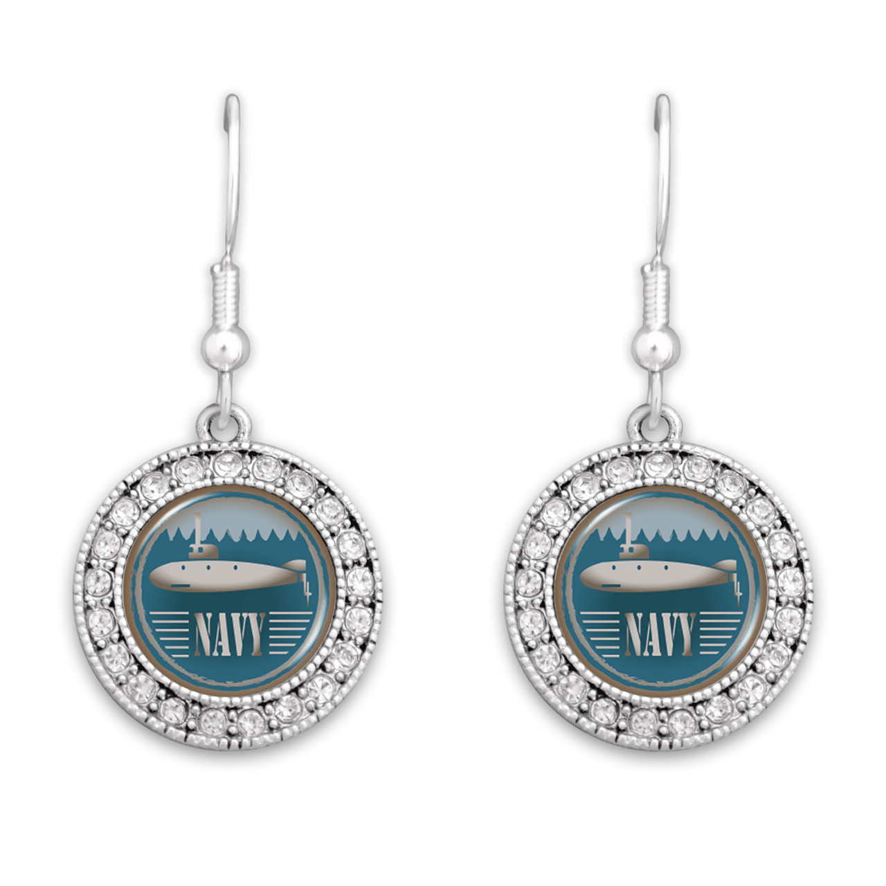 U.S. Navy Artisan Earrings