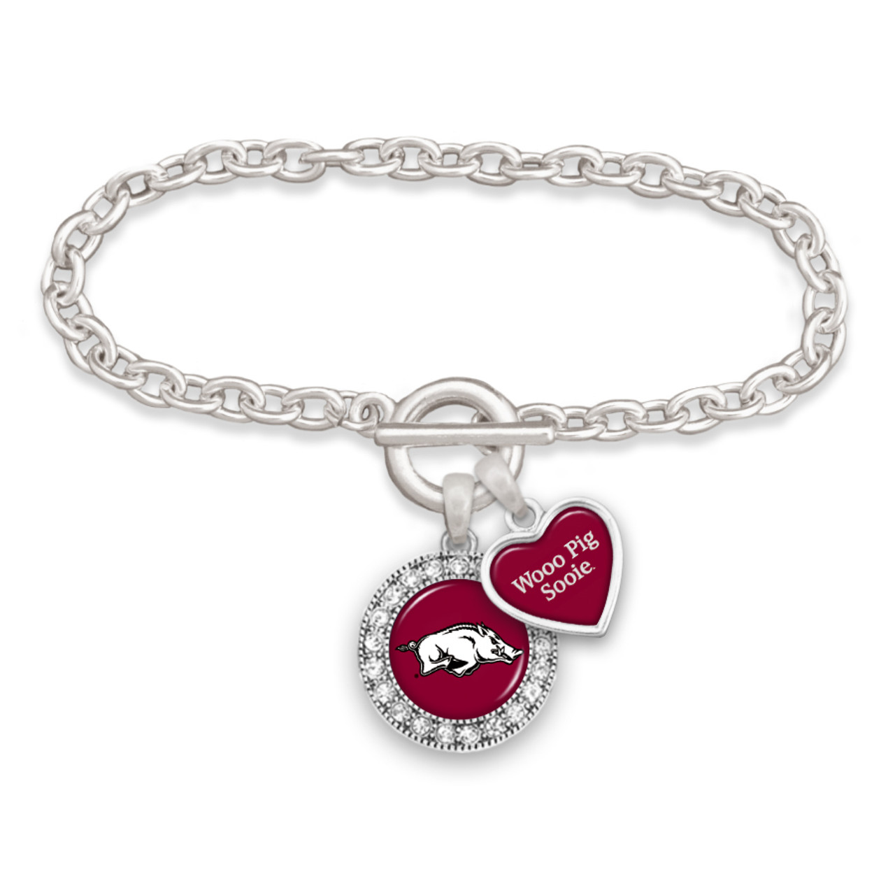 Arkansas Razorbacks Bracelet- Spirit Slogan