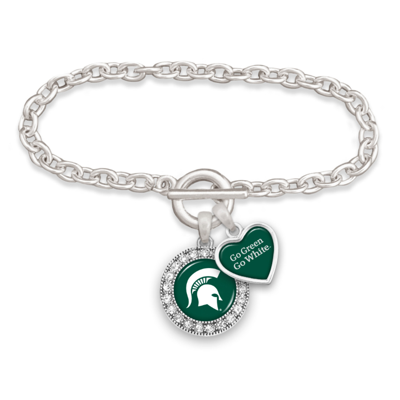Michigan State Spartans Bracelet- Spirit Slogan