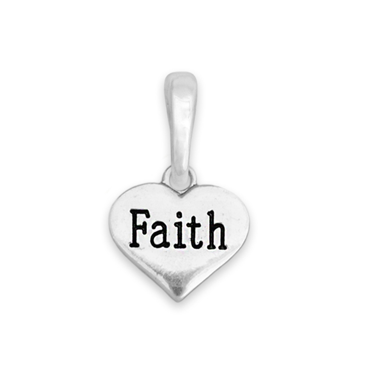 Charming Choices Charm- Heart / Faith