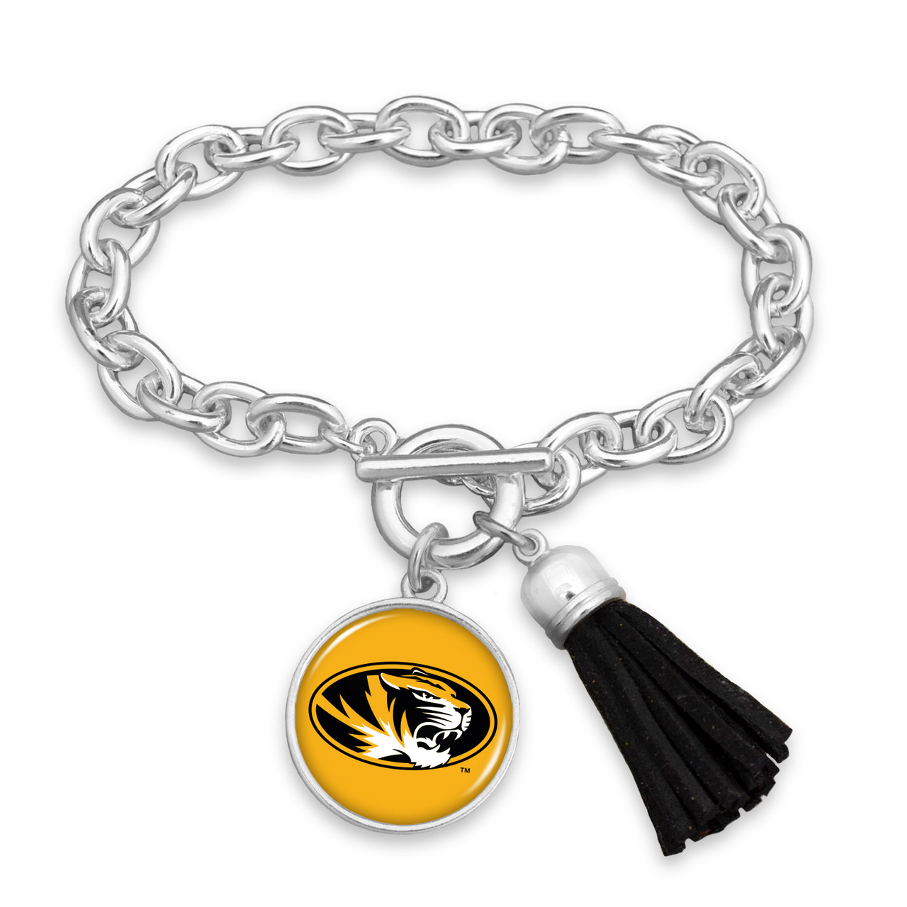 Missouri Tigers Bracelet- Team Color Tassel