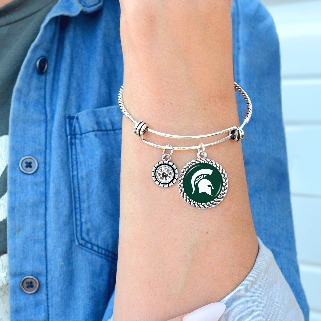 Michigan State Spartans Bracelet- Olivia