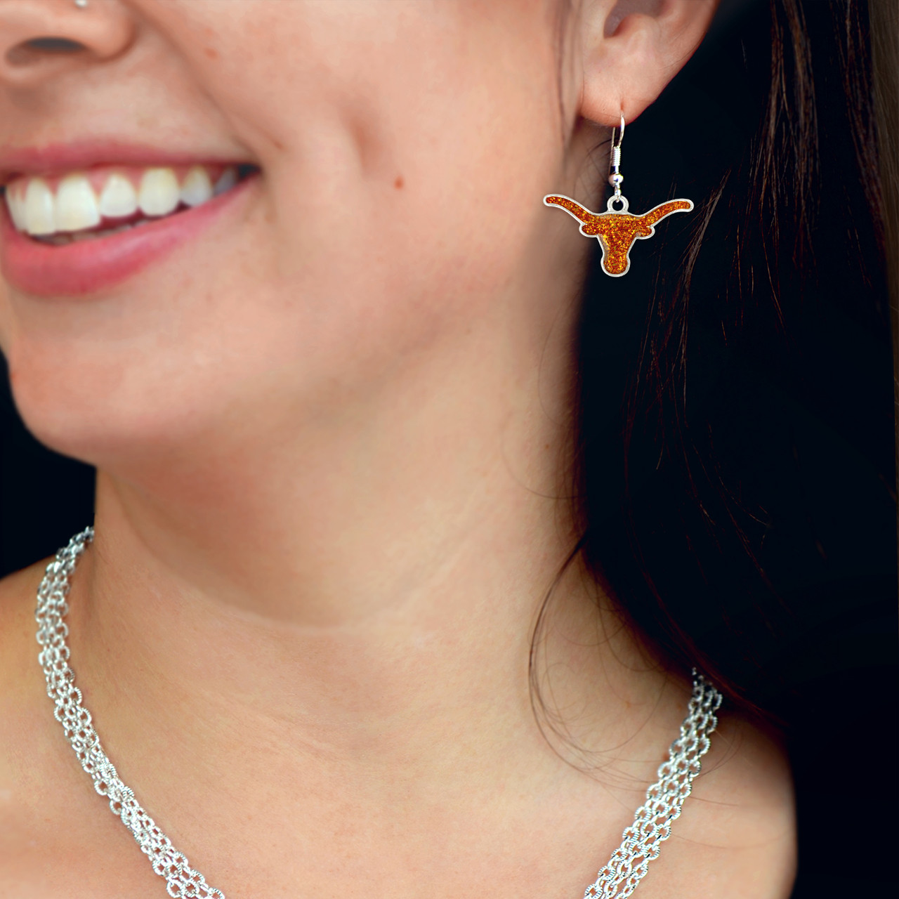 Texas Longhorns Earrings- Game Day Glitter