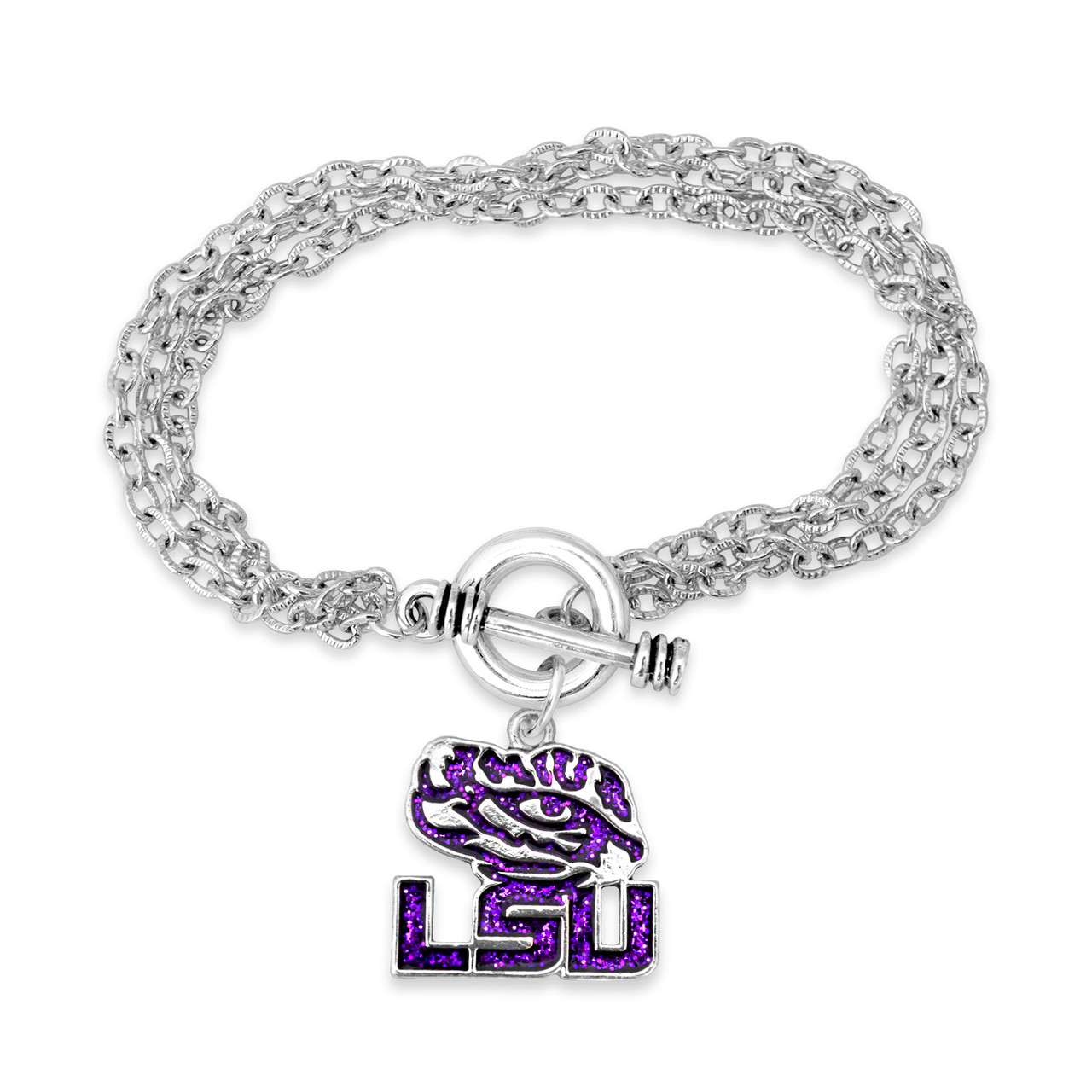 LSU Tigers Bracelet- Game Day Glitter