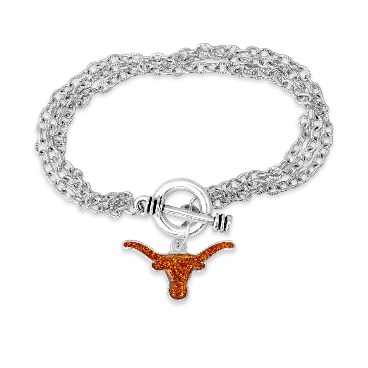 Texas Longhorns Bracelet- Game Day Glitter