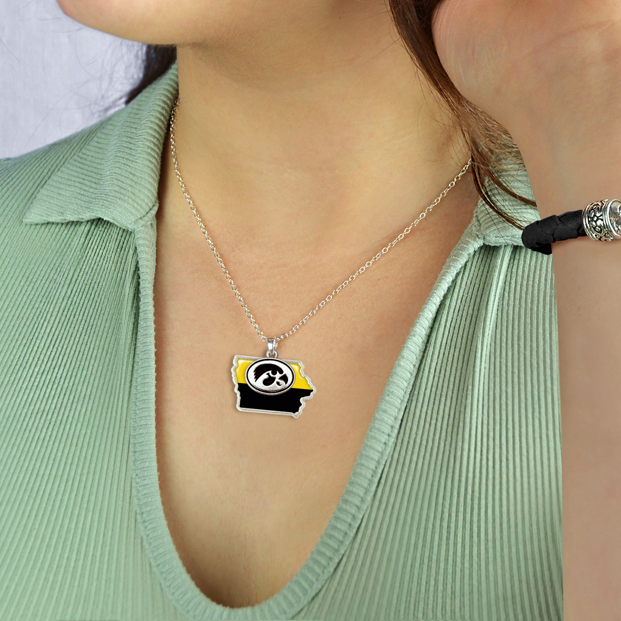 Iowa Hawkeyes Necklace- Tara